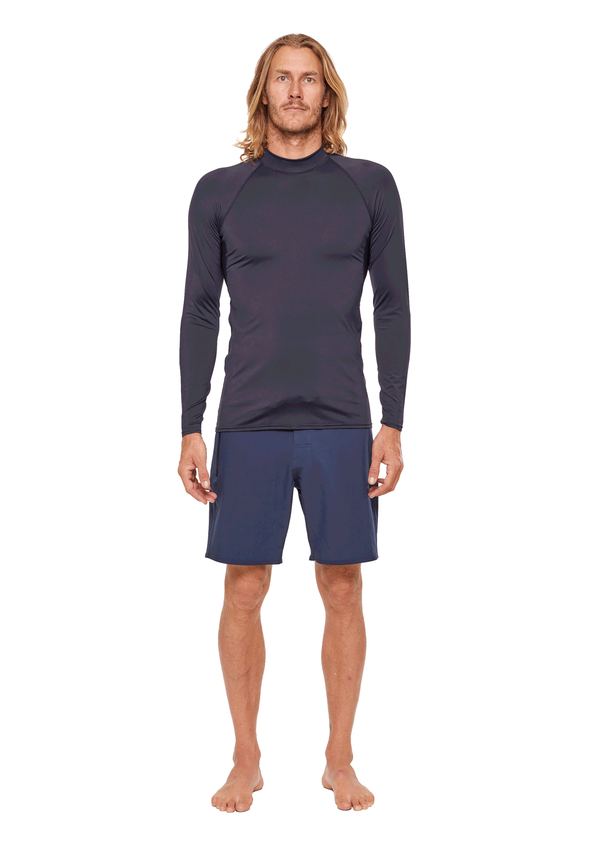 Long Sleeve Rash Guard Shirt for Men & Women - UPF 50+ Sun Protection Swim Shirt - Black - Perfect for Swimming, Surfing, and Outdoor Water Sports