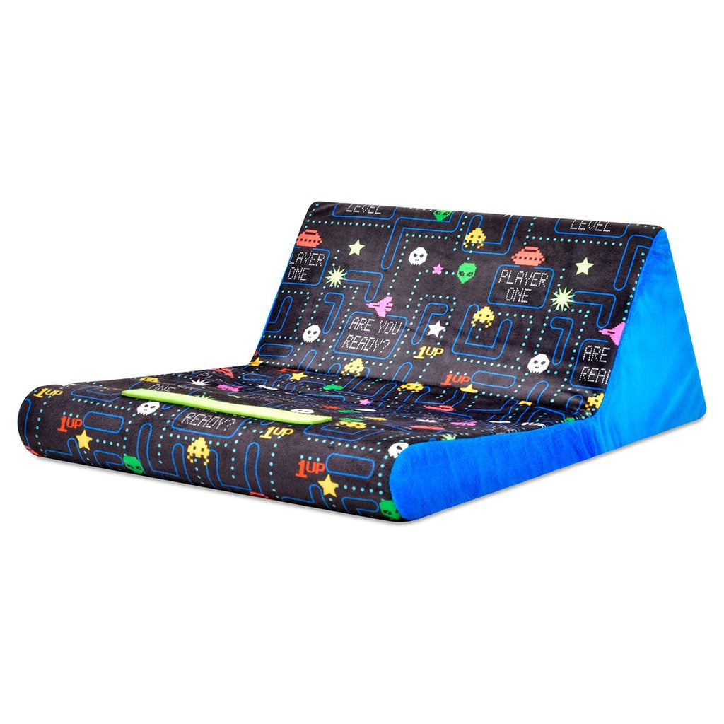 iScream Retro Gamer Tablet Pillow - Soft Gaming Cushion for Bed, Couch & Travel - Perfect Gift for Gamers & Tech Lovers