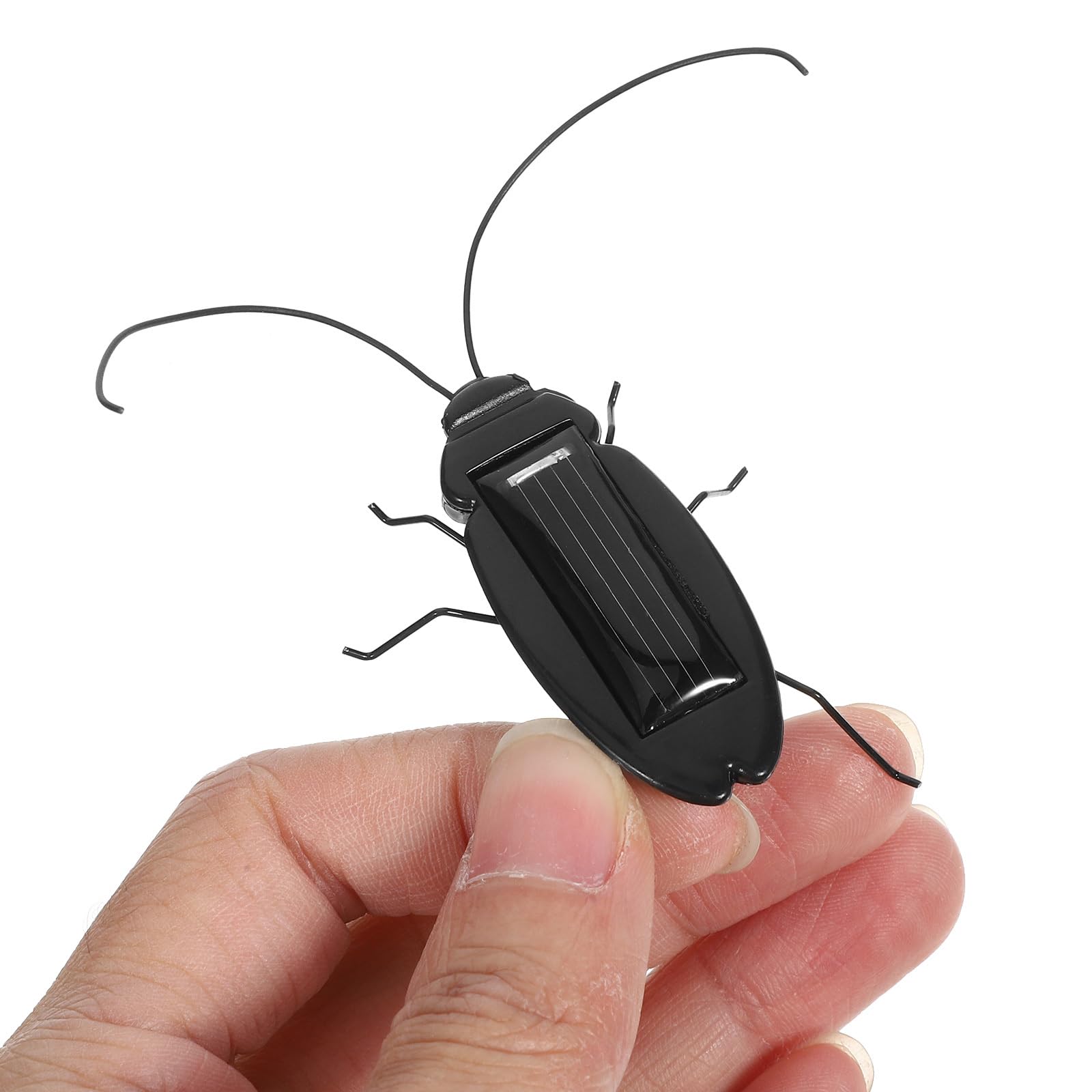 6PCS Solar Powered Insect Toys - Lifelike Moving Crickets & Grasshoppers for Kids, Boys & Girls - Educational Solar Science Toys for School Projects & Outdoor Play - Fun Fake Roaches for Nature Exploration & STEM Learning