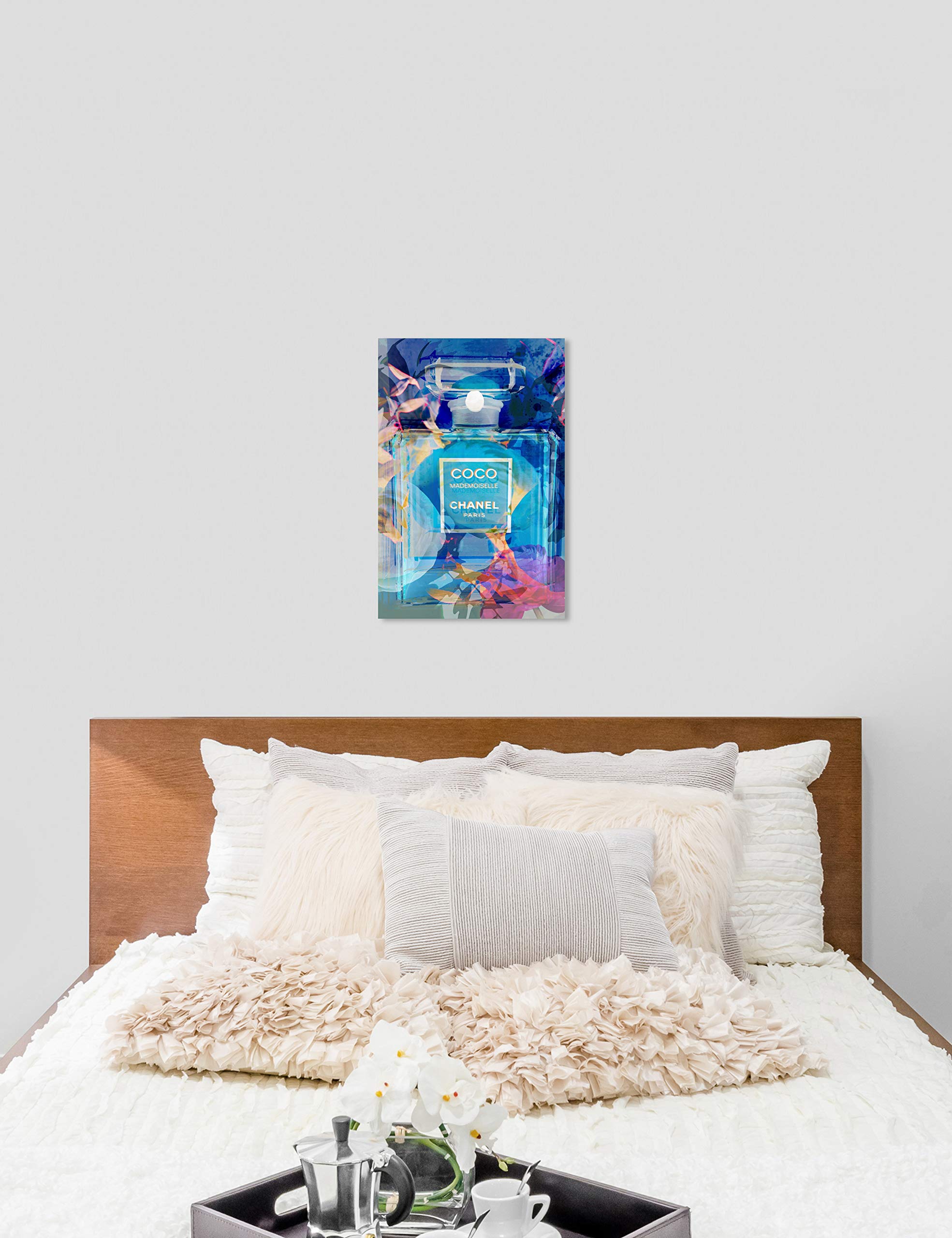 Oliver Gal 'Circe Perfume' Blue Fashion Wall Art Print - Premium Canvas 20
