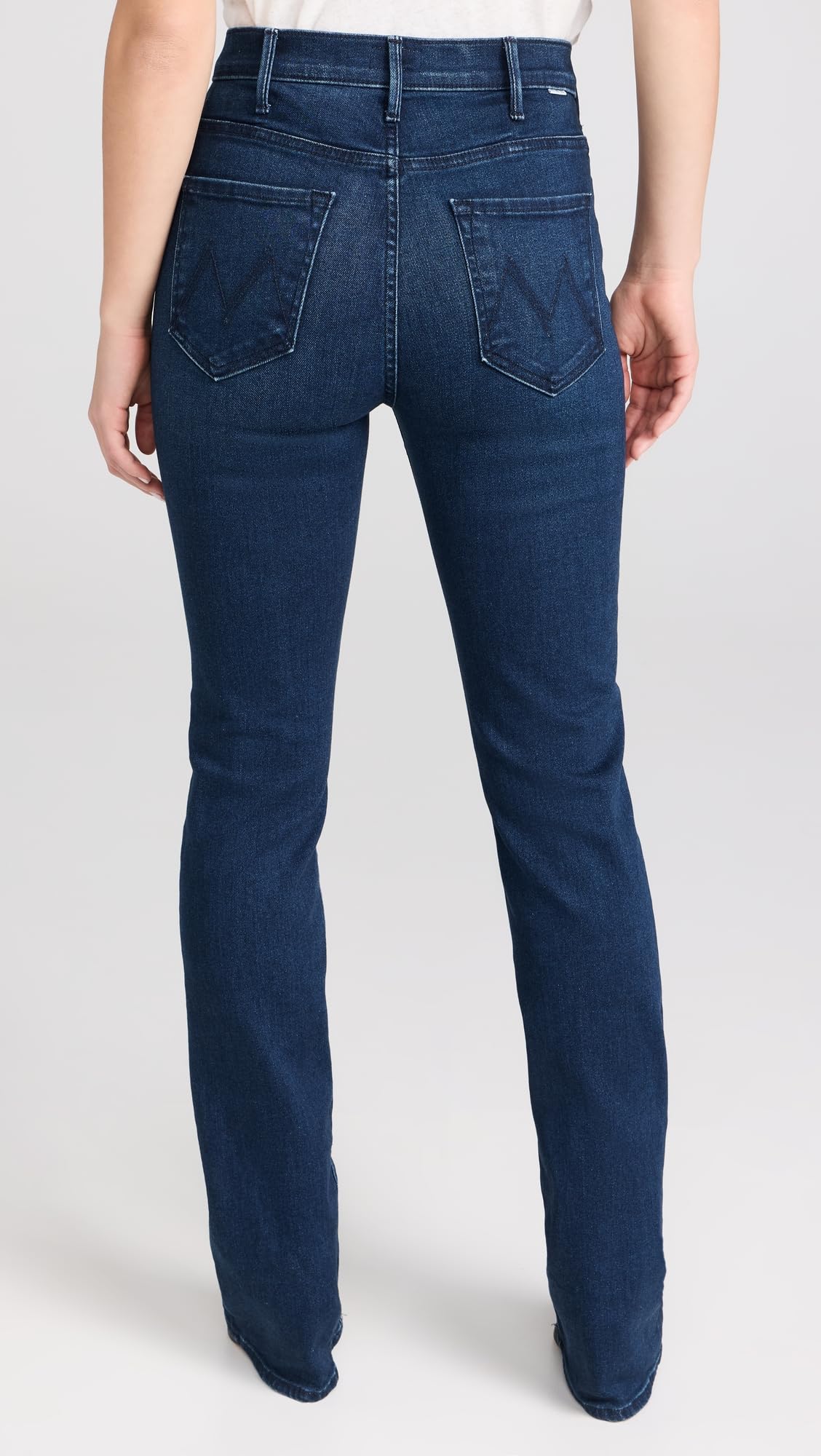 MOTHER Women's The Hustler Heel Jeans - High Waist Skinny Stretch Denim Pants for Women | Perfect for Night Out, Date Night & Casual Wear
