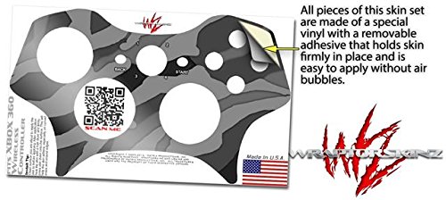Camouflage Gray Vinyl Skin for XBOX 360 Controller - Gaming Protection