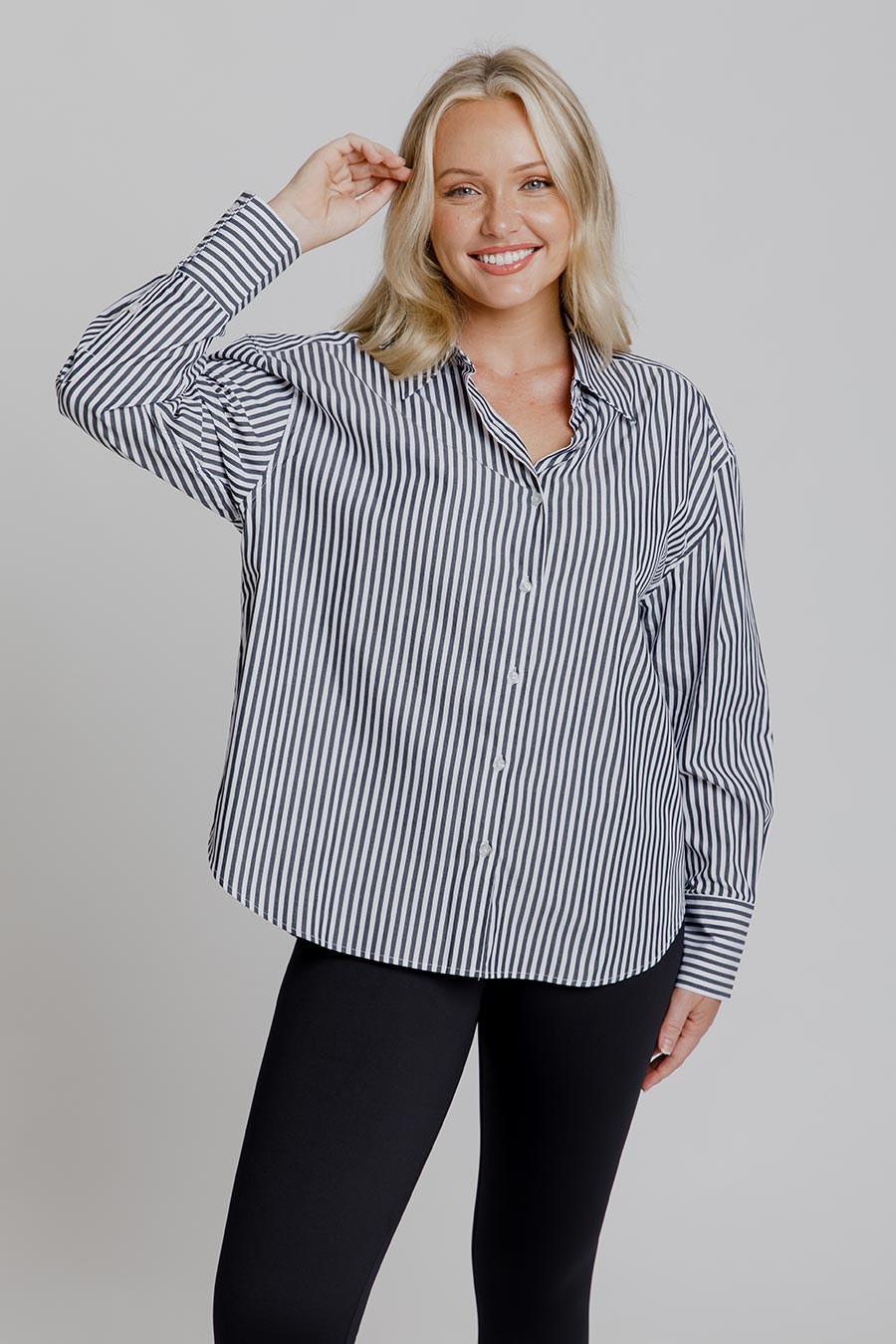Premium Black Stripe Everyday Shirt for Men & Women | Comfortable Casual Wear for Office, Travel & Daily Outfits
