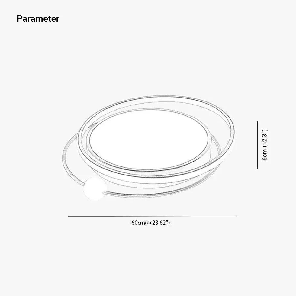 Modern Two-Tone Disc Ceiling Light - Minimalist Design for Living Room, Bedroom & Dining Room Lighting