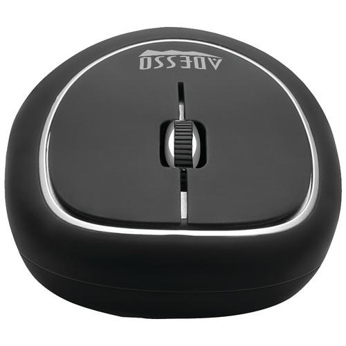 Adesso IMOUSE E60B Wireless Ergonomic Anti-Stress Gel Mouse - Comfortable Computer Mouse for Office, Gaming & Long Work Sessions (Black)