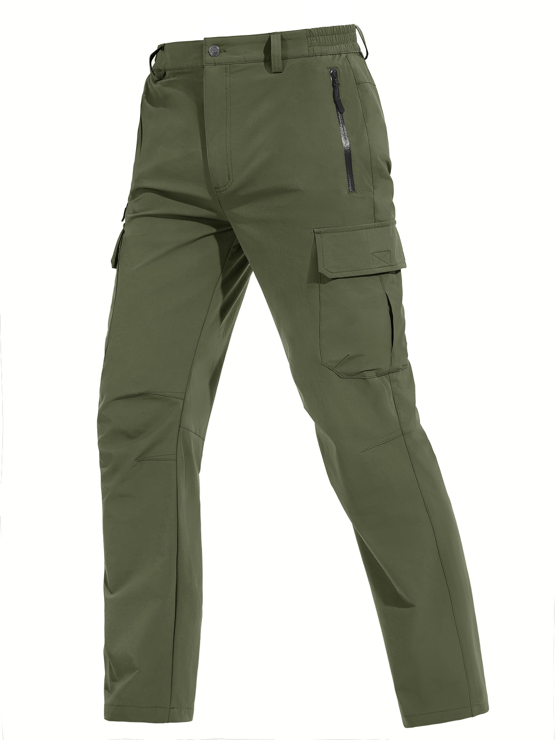 TACVASEN Men's Cargo Pants - 5 Pocket Water Resistant Quick Dry Lightweight Stretch Ripstop Pants for Hiking, Work, Travel & Outdoor Adventures