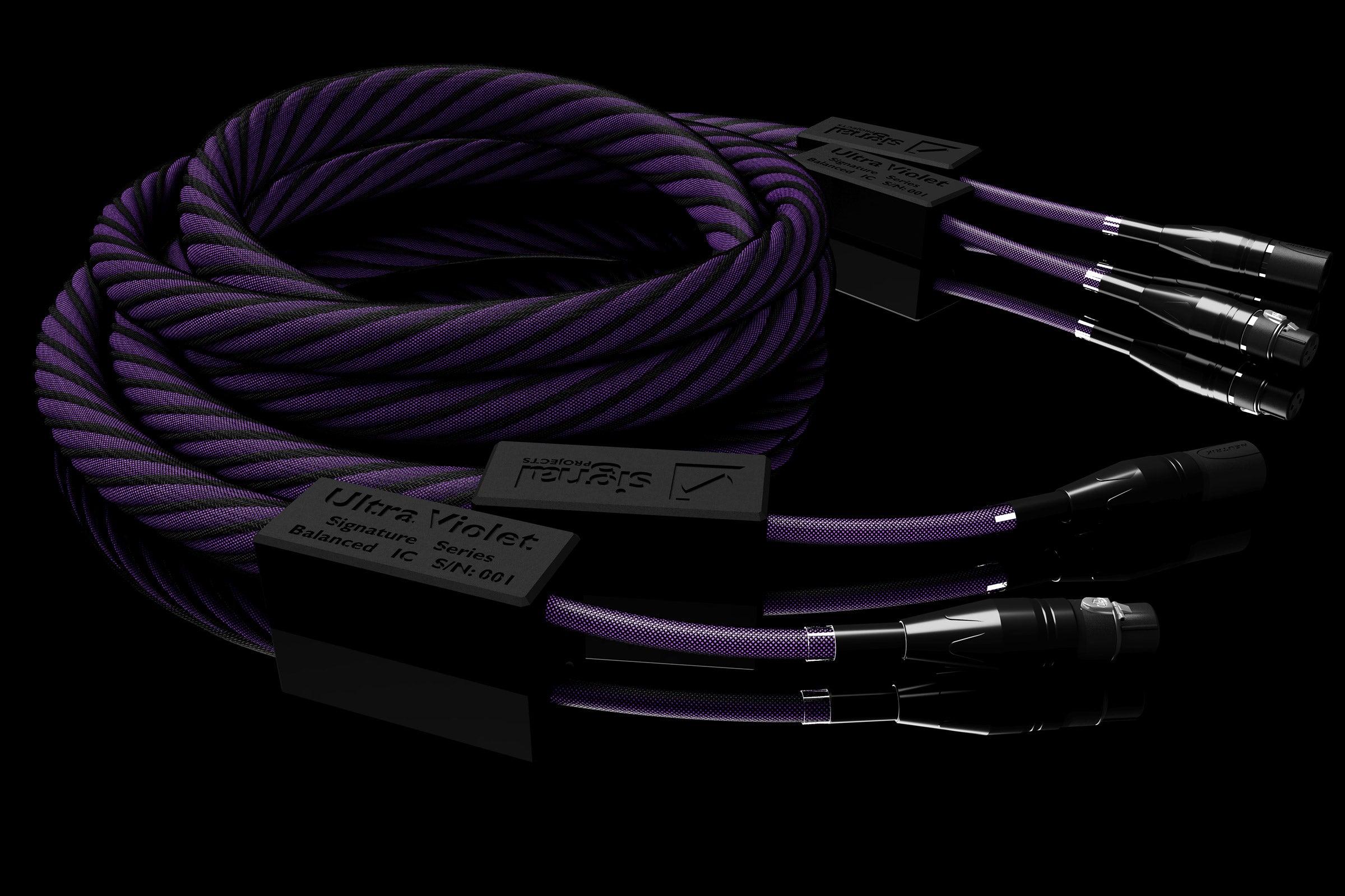 Signal Projects Ultraviolet Interconnect XLR Cable - Premium Balanced Audio Cable for Studio Recording, Live Sound & Hi-Fi Systems (3ft/6ft/10ft Options)
