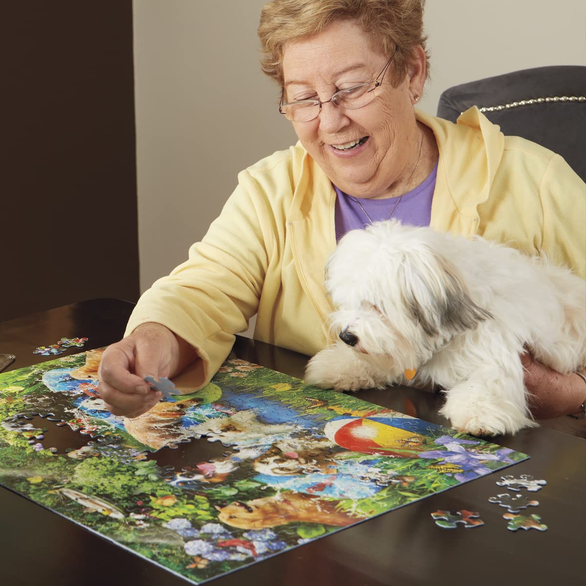 1000-Piece NY Times Square Puzzle by White Mountain for Adults & Families
