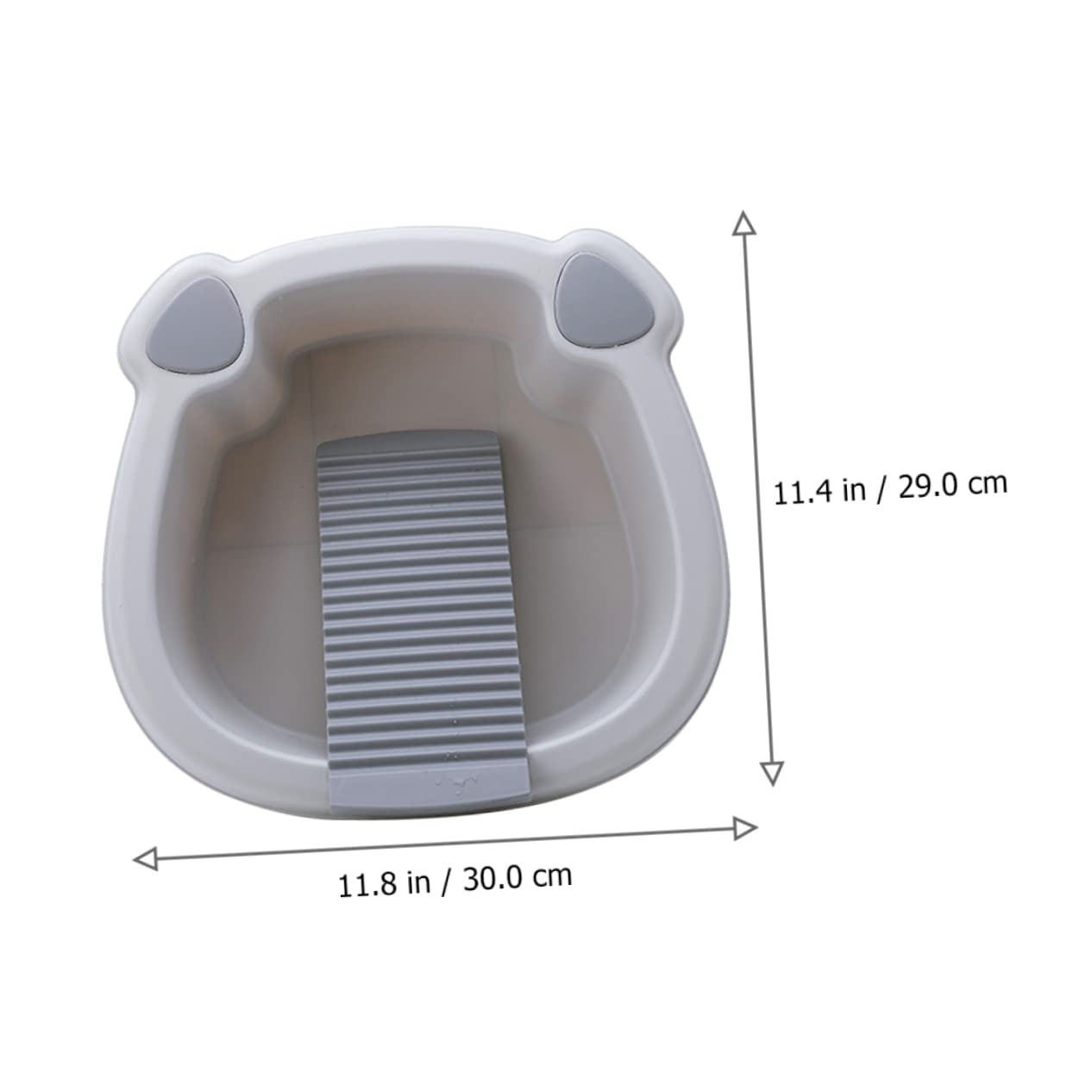 PartyKindom Hand Washing Board Set - Portable Mini Washing Basin for Clothes, Baby Items & Kitchenware | Durable PP Plastic Laundry Tray, Foot Sink & Household Cleaning Tool | Perfect for Camping, Small Apartments & Hand Washing Delicates