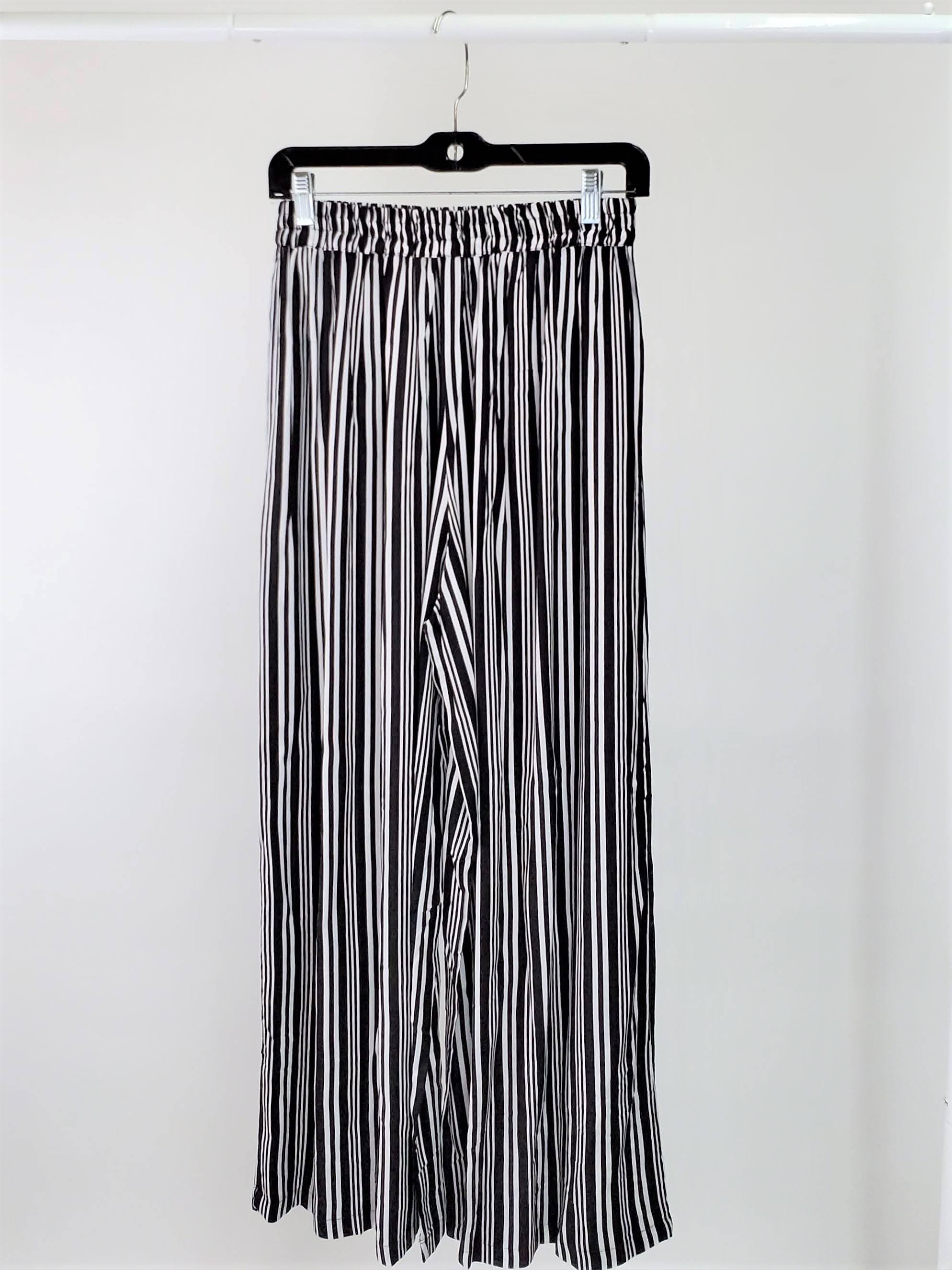 Black White Striped