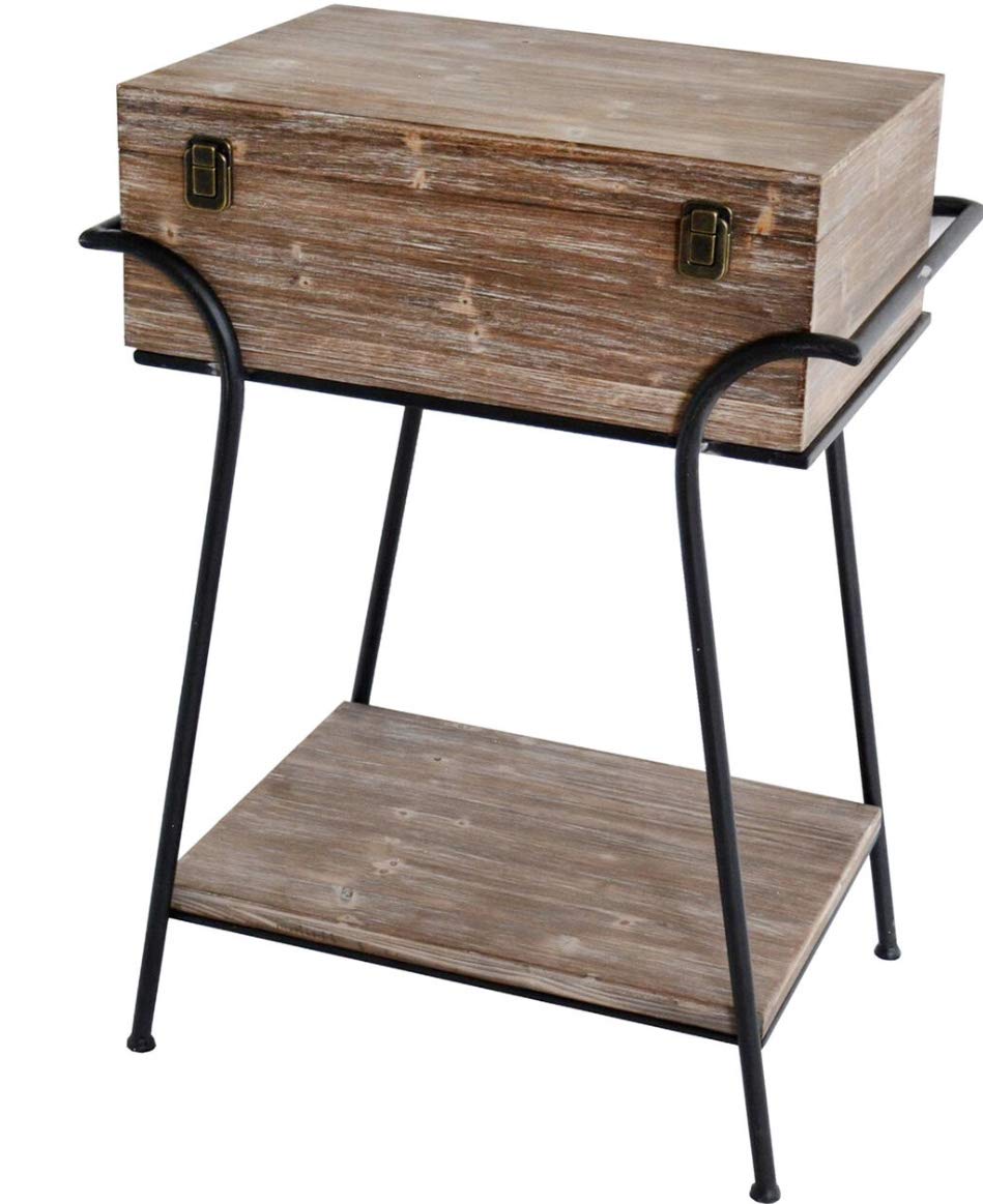 30-inch Solid Wood Coffee Table with Storage - Rustic Home Decor for Living Room, Bedroom & Office