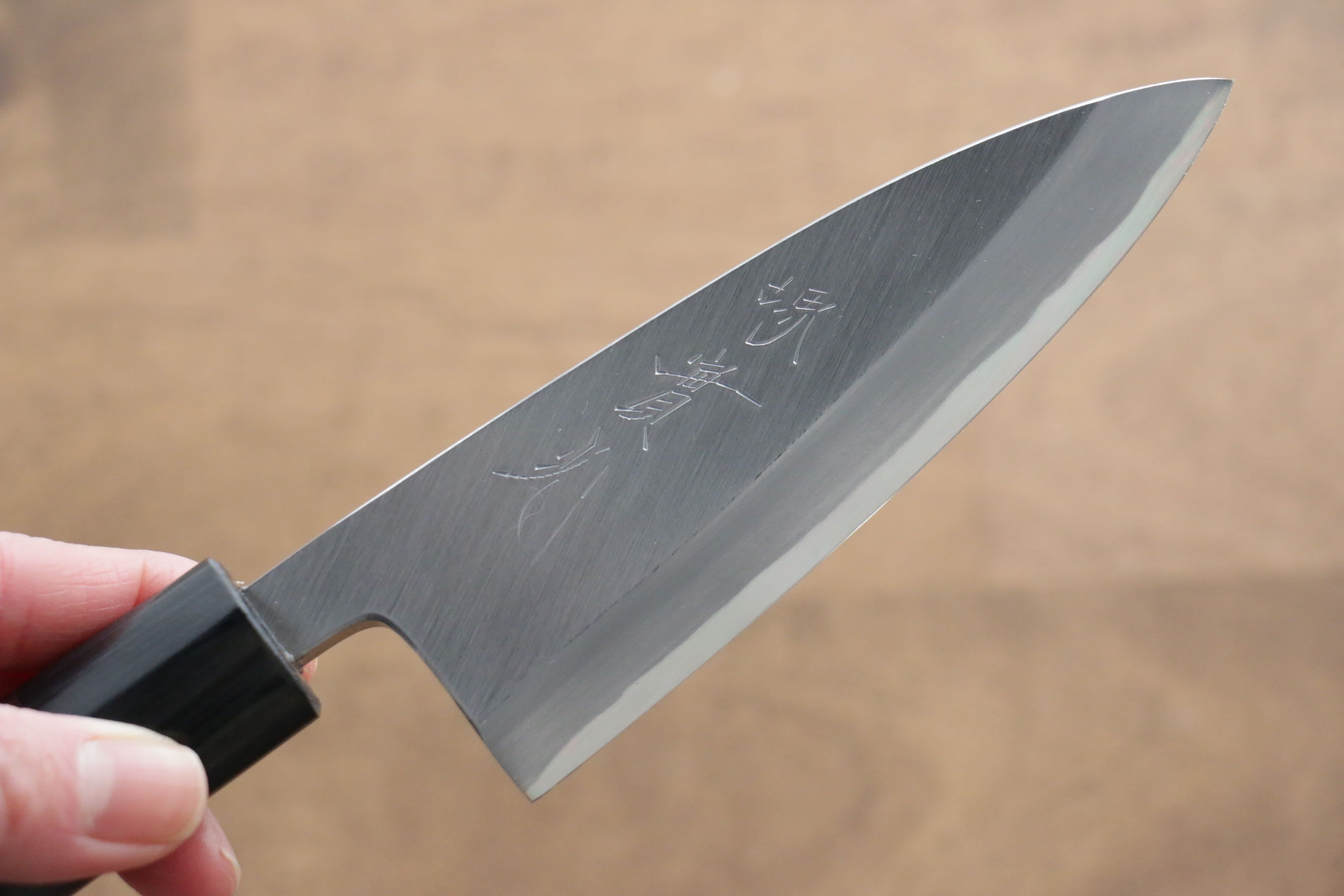 Premium Jikko White Steel No.2 Deba Knife 120mm - Japanese Professional Chef Knife with Shitan Handle for Sushi, Fish Filleting & Meat Cutting - Perfect for Home Cooks & Professional Chefs