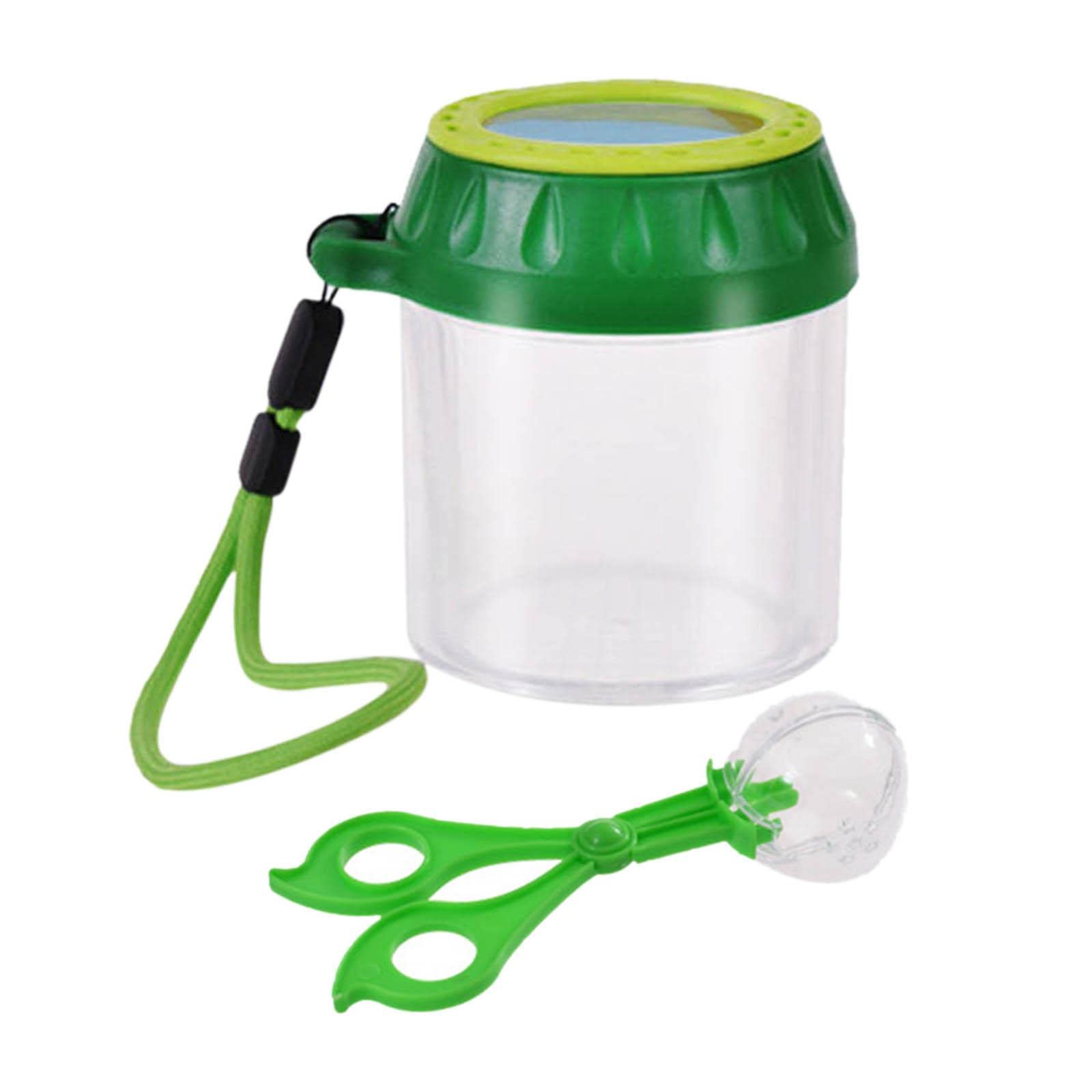 Stretchable Clear Plastic Viewer Box for Kids - Nature Exploration Tool for Students & Teens - Bug Catcher Container with Magnifying Lid for Outdoor Science Activities