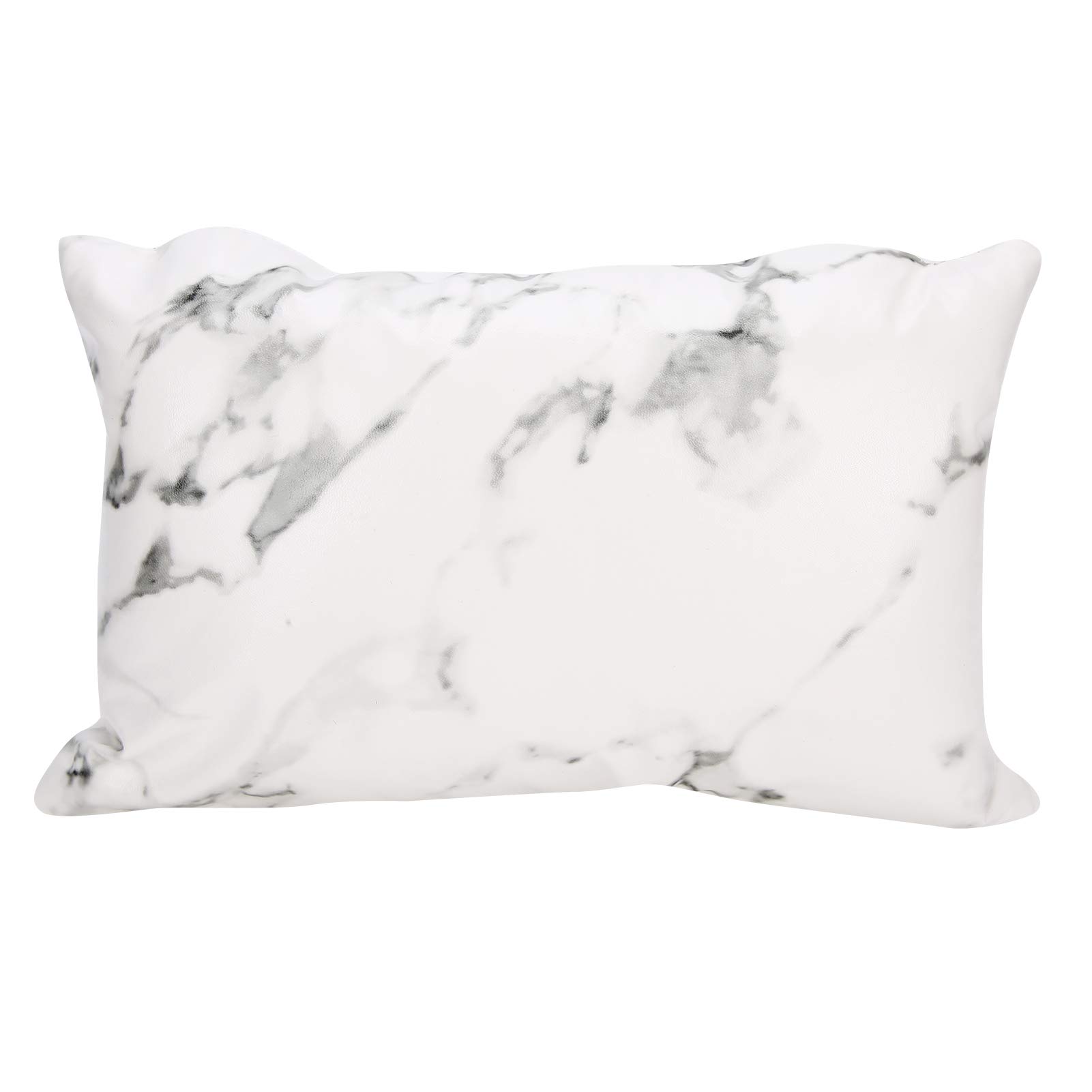Professional Detachable Marbling Nail Art Hand Pillow - Ergonomic Manicure Hand Rest Mat for Nail Salon & Home Use - Perfect for Nail Artists & DIY Enthusiasts (White) - Ideal for Gel Polish Application, Nail Extensions & Detailed Nail Designs