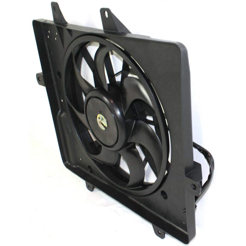 Chrysler PT Cruiser A/C Radiator Fan Assembly Replacement for 2001-2005 Models - Compatible with CH3115118 & 5017407AB, Fits 2.0L & 2.4L Engines - Perfect for Cooling System Repairs & Summer Driving