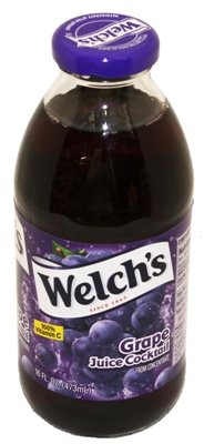 Welch's Grape Juice Cocktail - 16oz Glass Bottles (Pack of 72) | Refreshing Drink for Kids Lunch, Party Beverages & Healthy Family Snacks