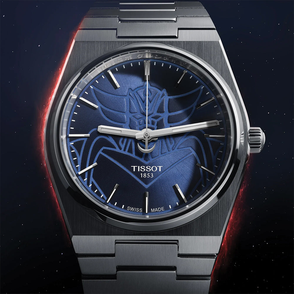 PRX Powermatic 80 Automatic Watch - 40mm Blue Dial Stainless Steel Bracelet - UFO Robot Grendizer Limited Edition - Perfect for Men's Dress, Business & Casual Wear