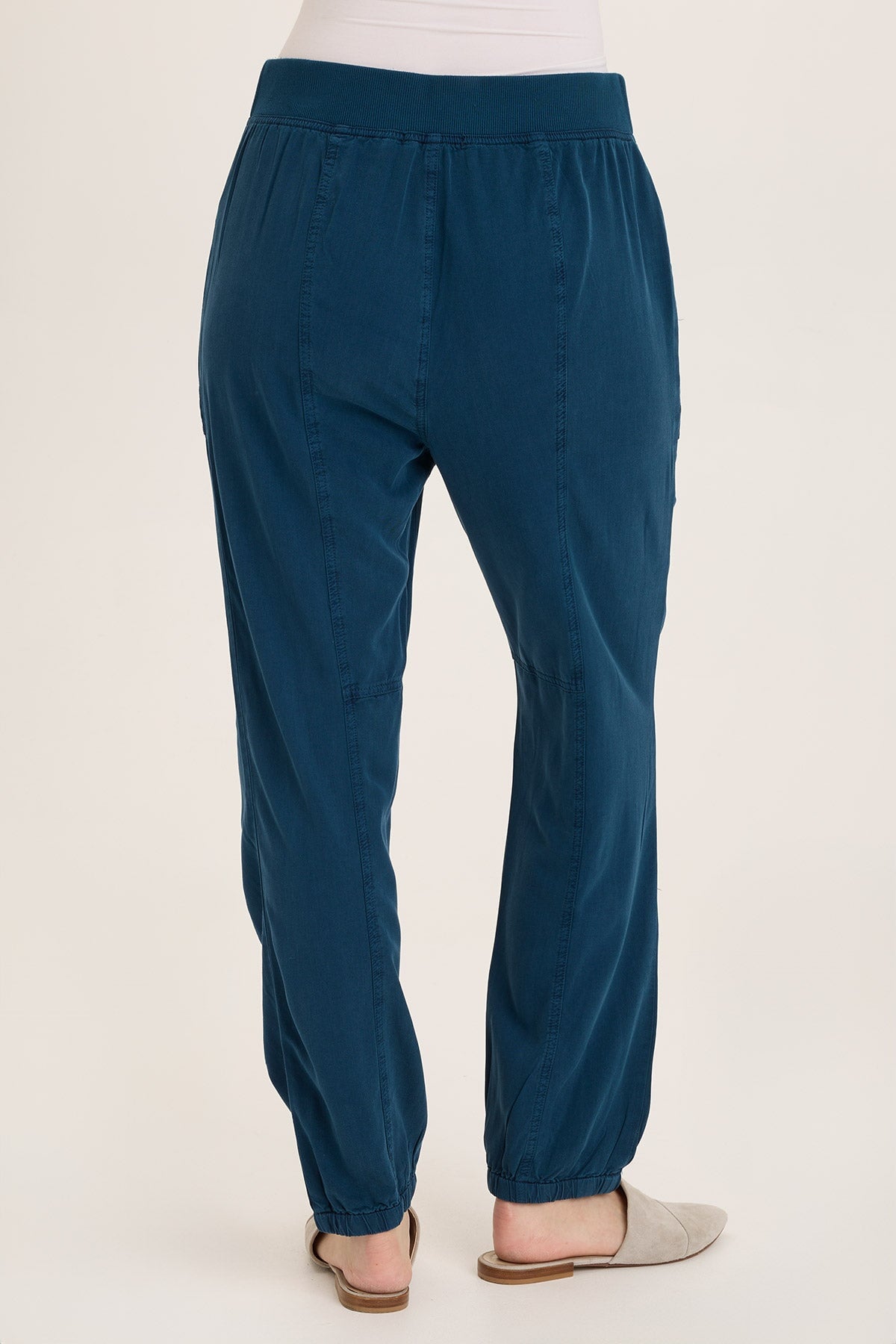 Squire Twill Banded Hem Casual Pants for Men - Comfortable Relaxed Fit Trousers for Everyday Wear, Office & Travel