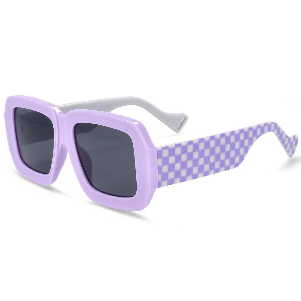 CCspace Women's Full Rim Square Resin Frame Sunglasses 54237 - UV Protection Fashion Shades for Driving, Beach & Outdoor Activities