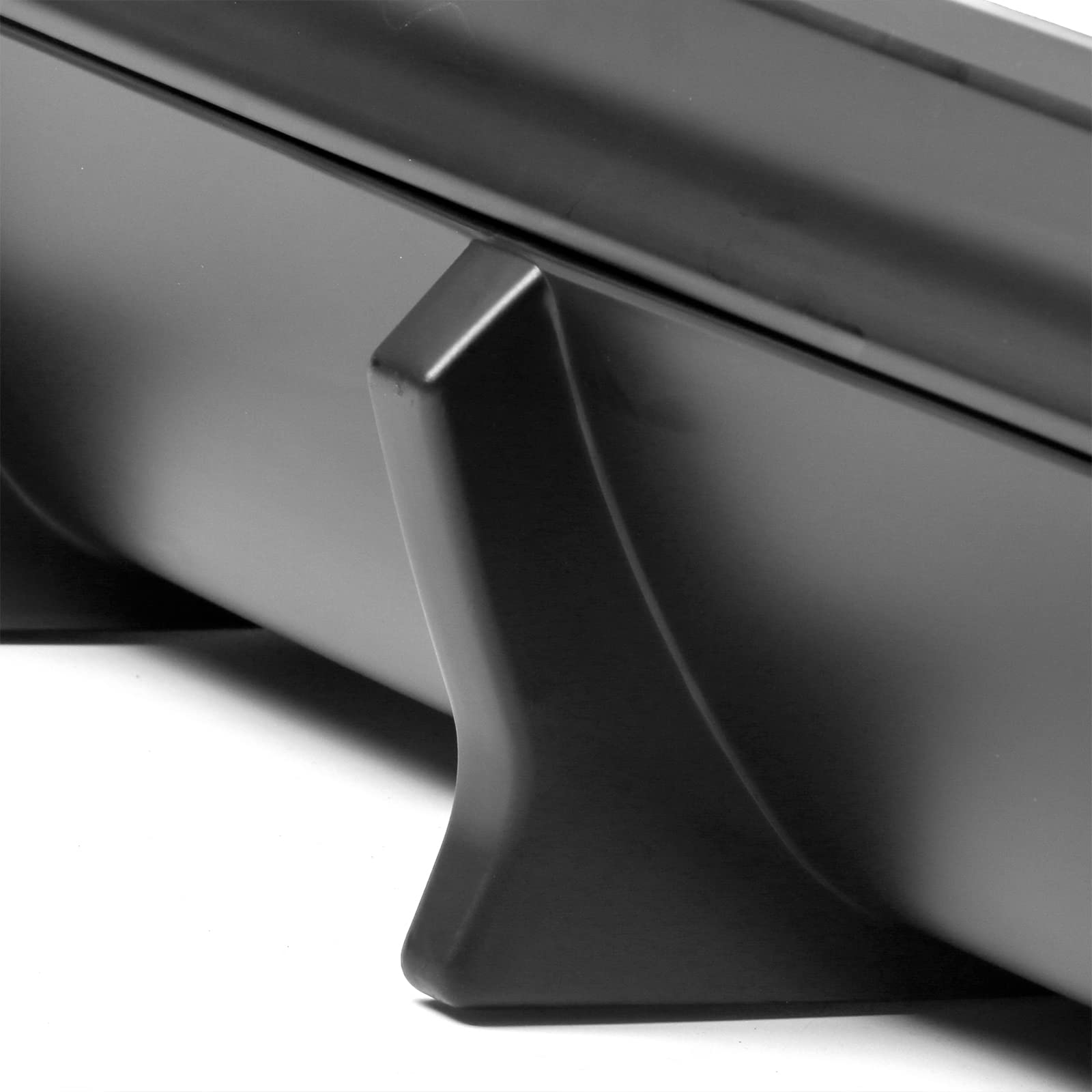 FREEMOTOR802 Rear Diffuser Compatible with 2015-2023 Chrysler 300 - IKON V2 Style Matte Black PP Bumper Lip Valance Diffuser & Shark Fin Splitter (2-Piece Set) | Upgrade Your Car's Rear Styling & Aerodynamics