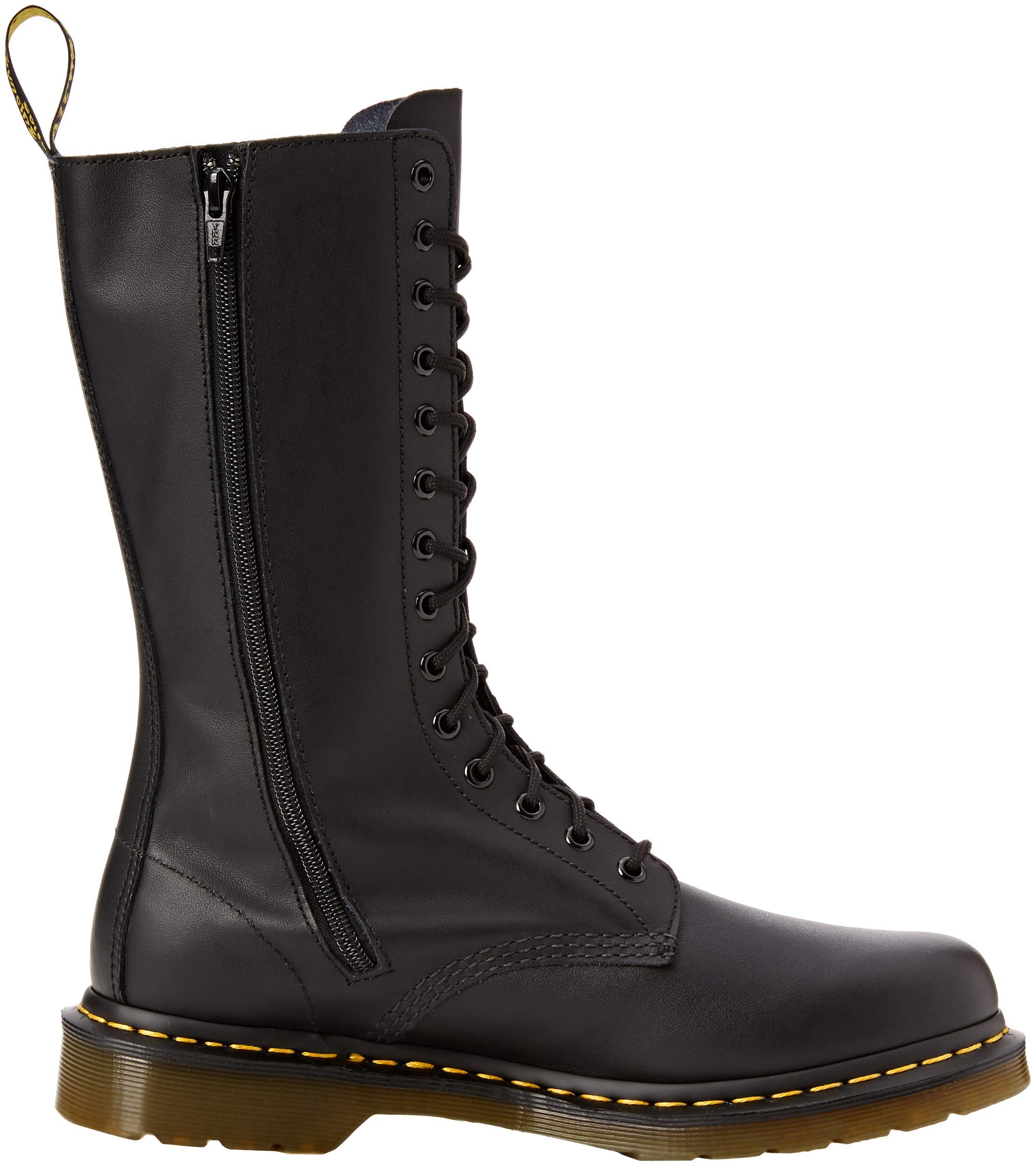 Dr. Martens Women's 1460 8-Eye Boots Black Leather Ankle Boots - Perfect for Casual Wear, Street Style & Everyday Fashion