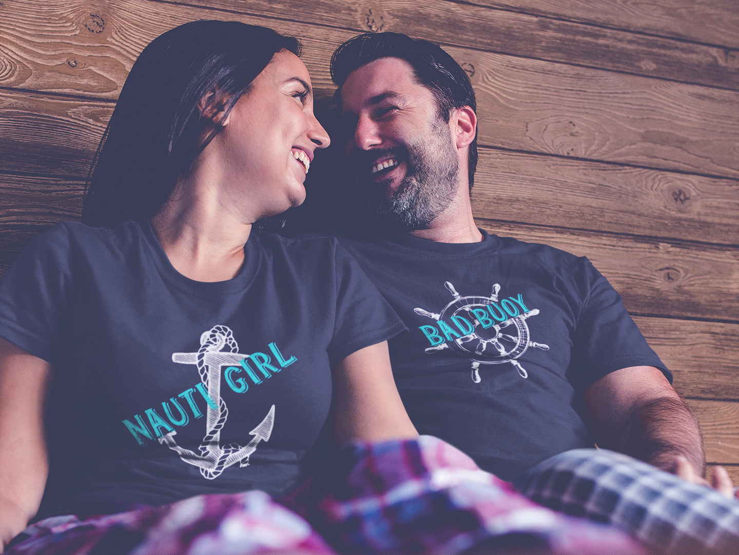 Funny Couples Cruise Shirts - Naughty Girl & Bad Buoy Matching Outfits for Couples | Perfect for Romantic Vacations & Cruise Getaways