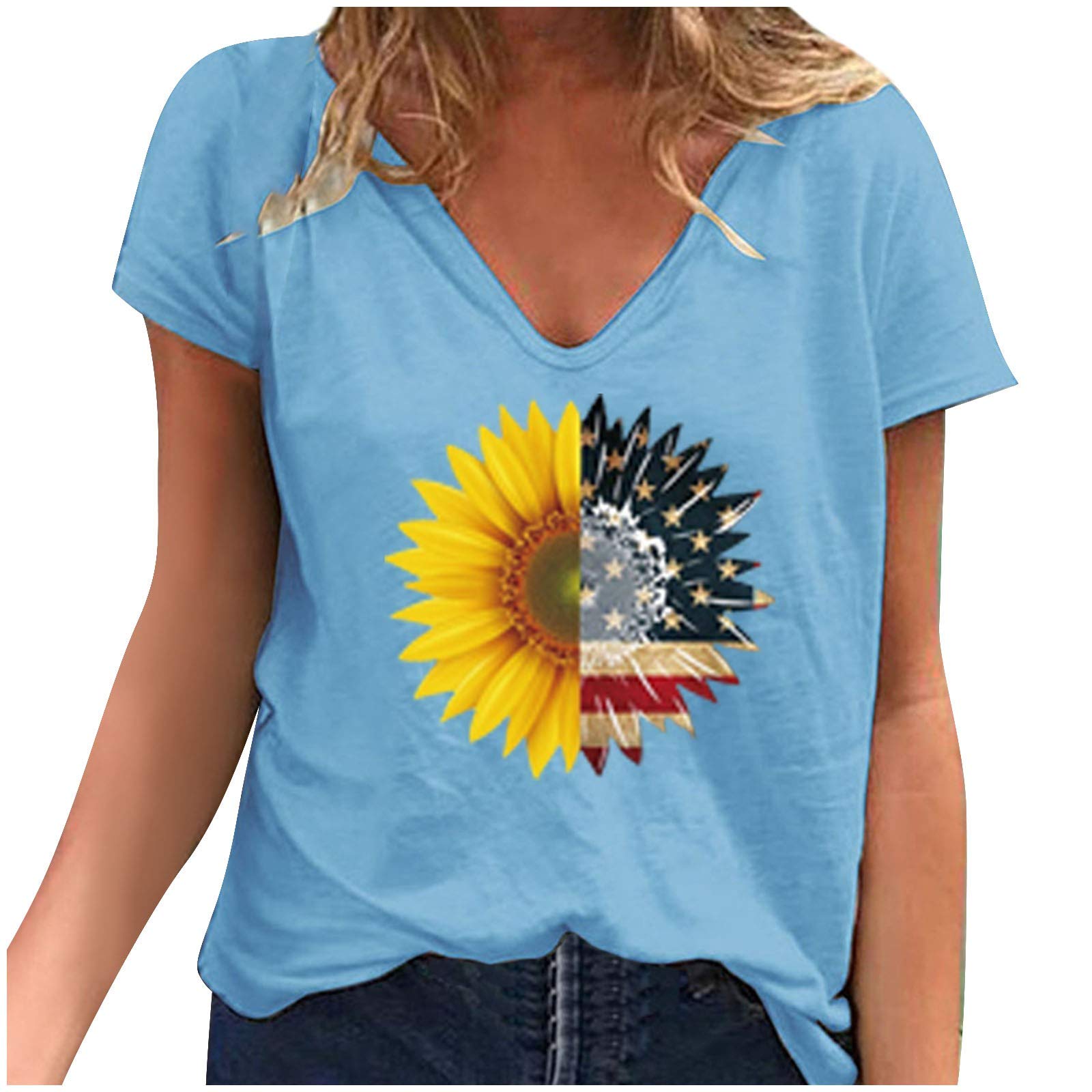 Women's Casual Short Sleeve Blouse - Stylish Loose Fit T-Shirt & Basic Tank Top for Summer | Perfect for Office, Beach, and Everyday Wear