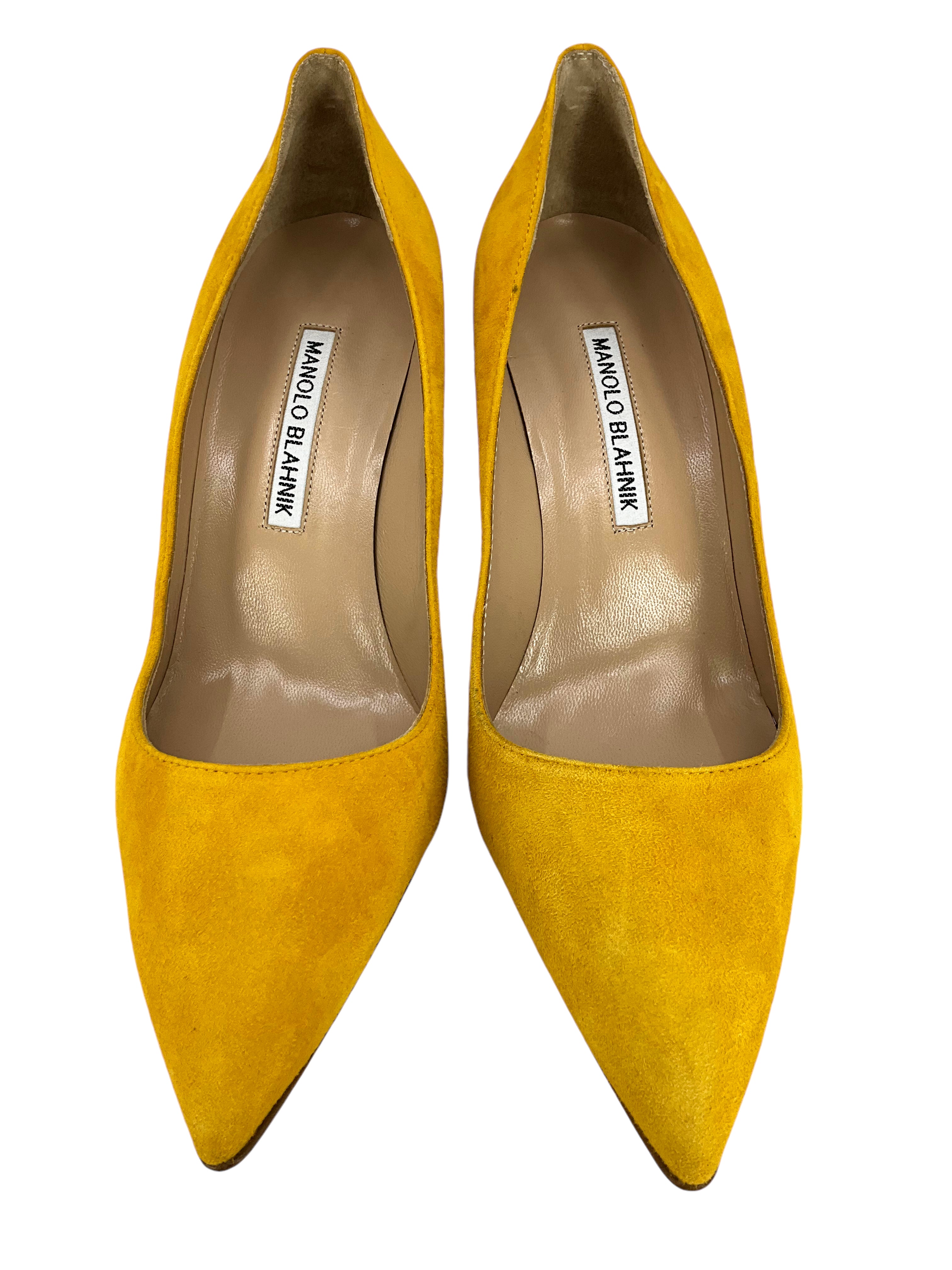 Manolo Blahnik BB Suede Point Toe Pumps - Women's Size 7.5 (US) | Luxury High Heels for Weddings, Parties & Formal Events