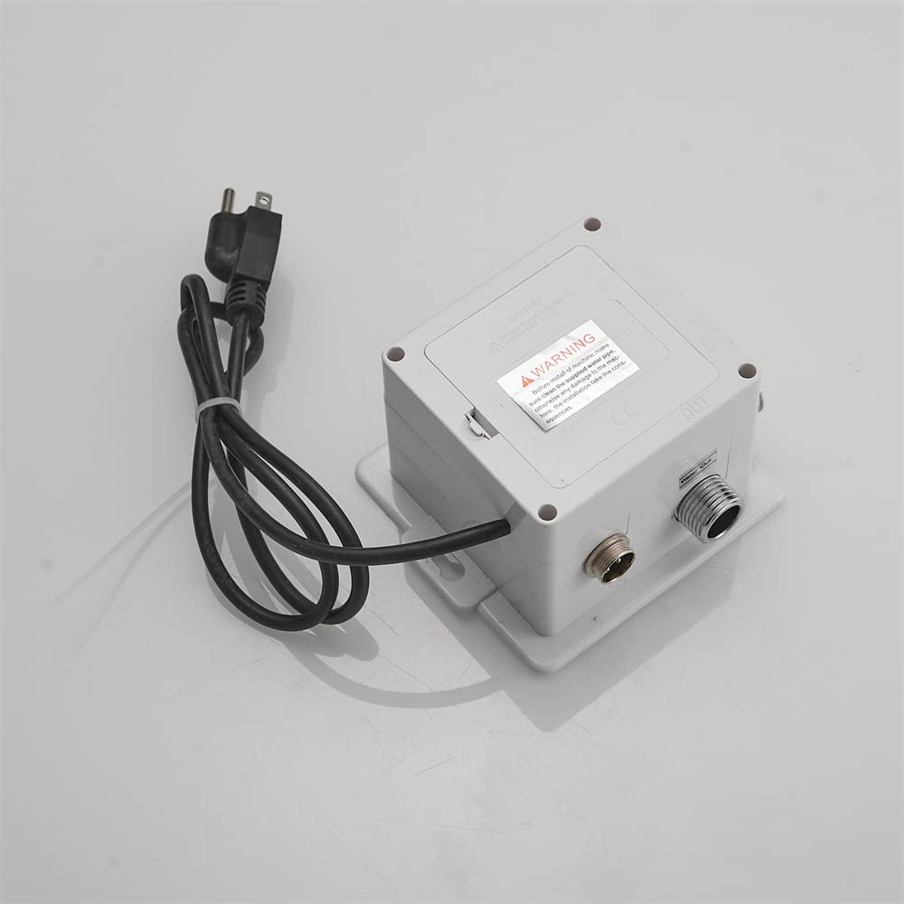 Automatic Sensor Touchless Faucet Control Box - Dual Powered (AC/DC) for Bathroom, Kitchen & Lavatory Sinks - Ideal for Hotels, Restaurants & Public Washrooms - Hygienic Hands-Free Water Flow Control