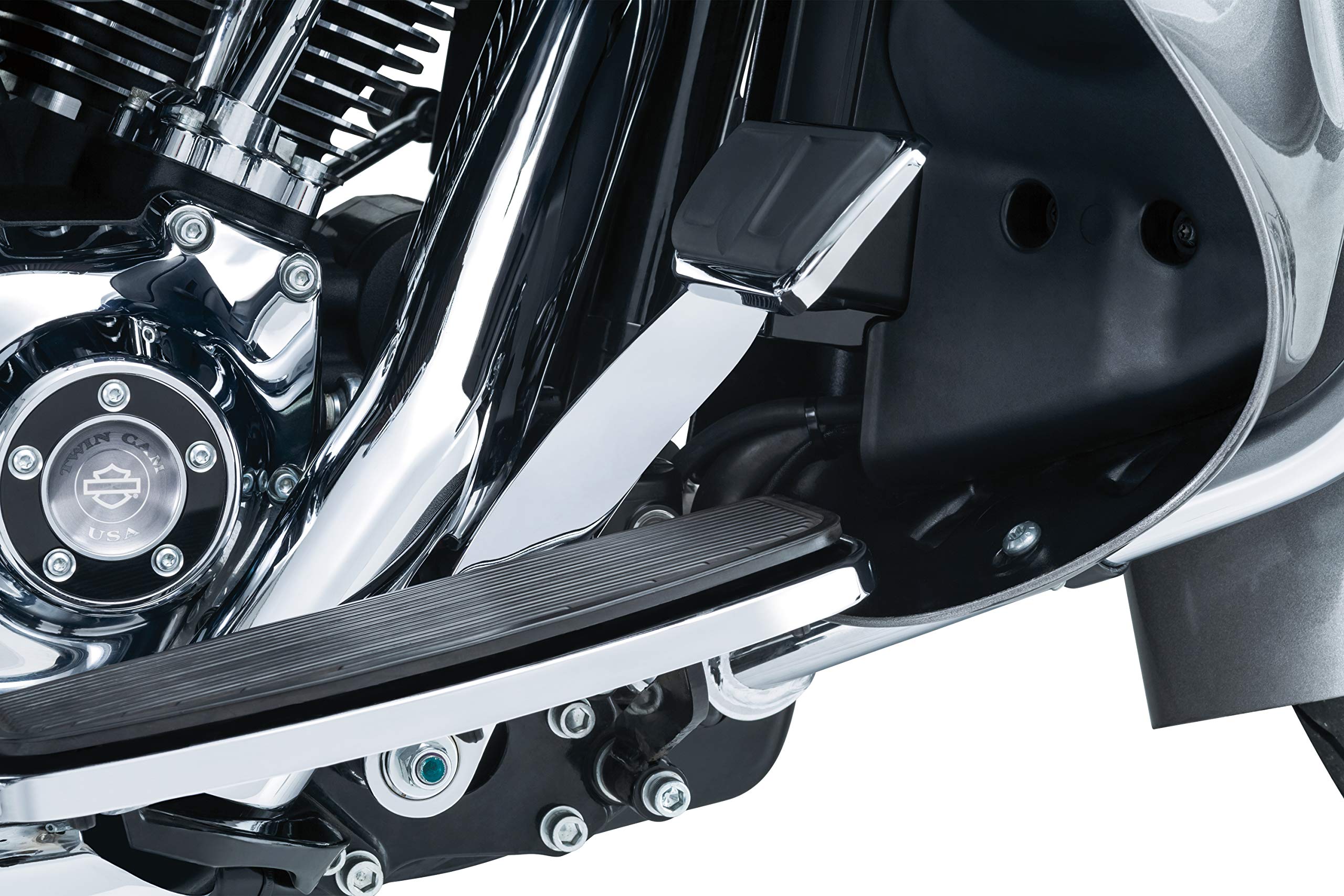 Kuryakyn 9648 Extended Brake Pedal for 2014-2019 Harley-Davidson Touring & Trike Motorcycles - Chrome Girder Foot Control Compatible with Fairing Lowers | Enhanced Comfort & Safety for Long Rides