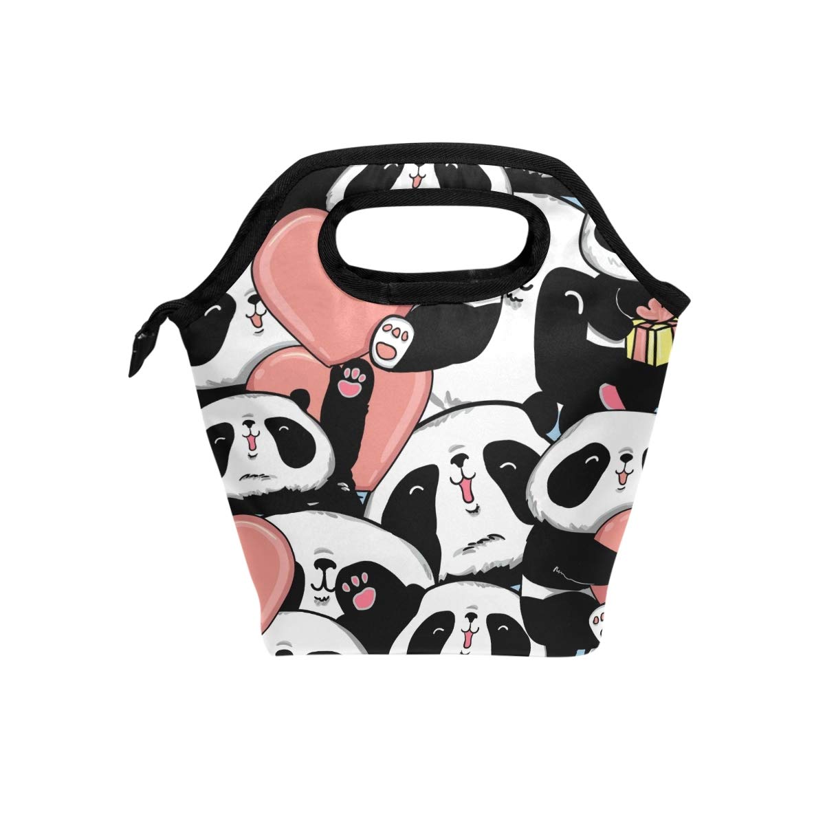 **Husky Cute Panda Insulated Lunch Bag - Reusable Cooler Tote for Women & Men - Leakproof & Thermal - Perfect for Work, School, Picnics & Outdoor Activities**