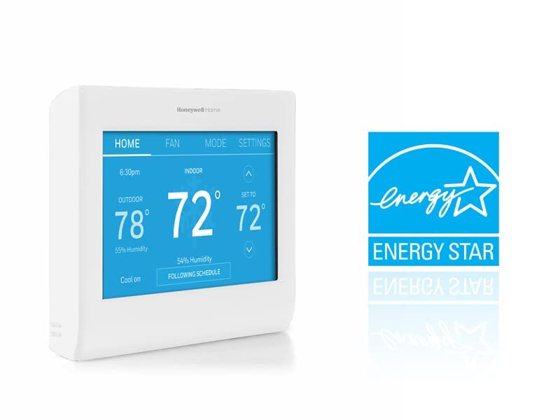Honeywell Home RTH9600WF Smart WiFi Thermostat with Touchscreen - Energy Star Certified, Programmable, Compatible with Alexa - Perfect for Smart Home & Energy Savings + RPLS740B 7-Day Programmable Light Switch Timer for Home Automation
