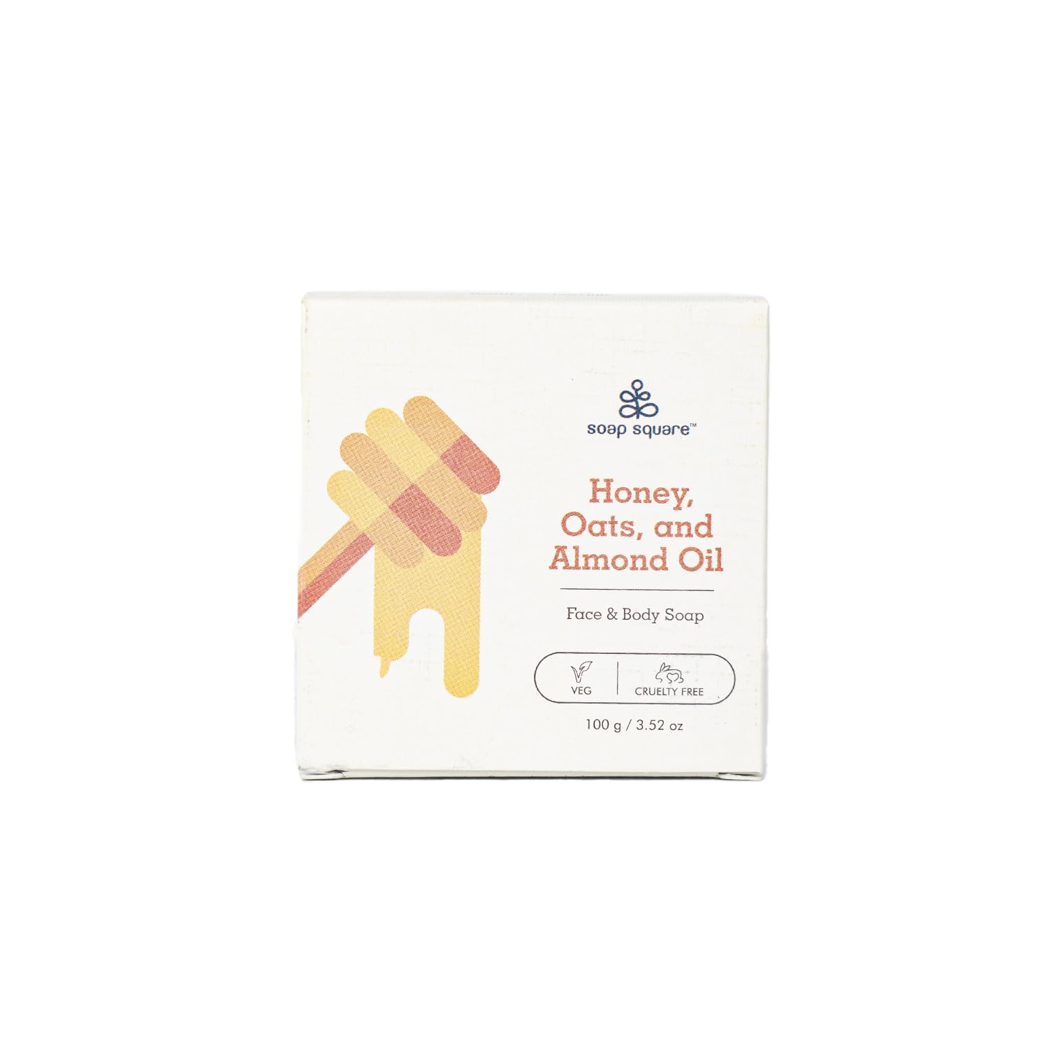**Honey Oats & Almond Oil Soap Bar - SLS Free, Paraben Free, Cruelty-Free, Handcrafted for Sensitive Skin - Freshly Made 100g - Perfect for Gifting, Customized Presents & Daily Skincare Routine**