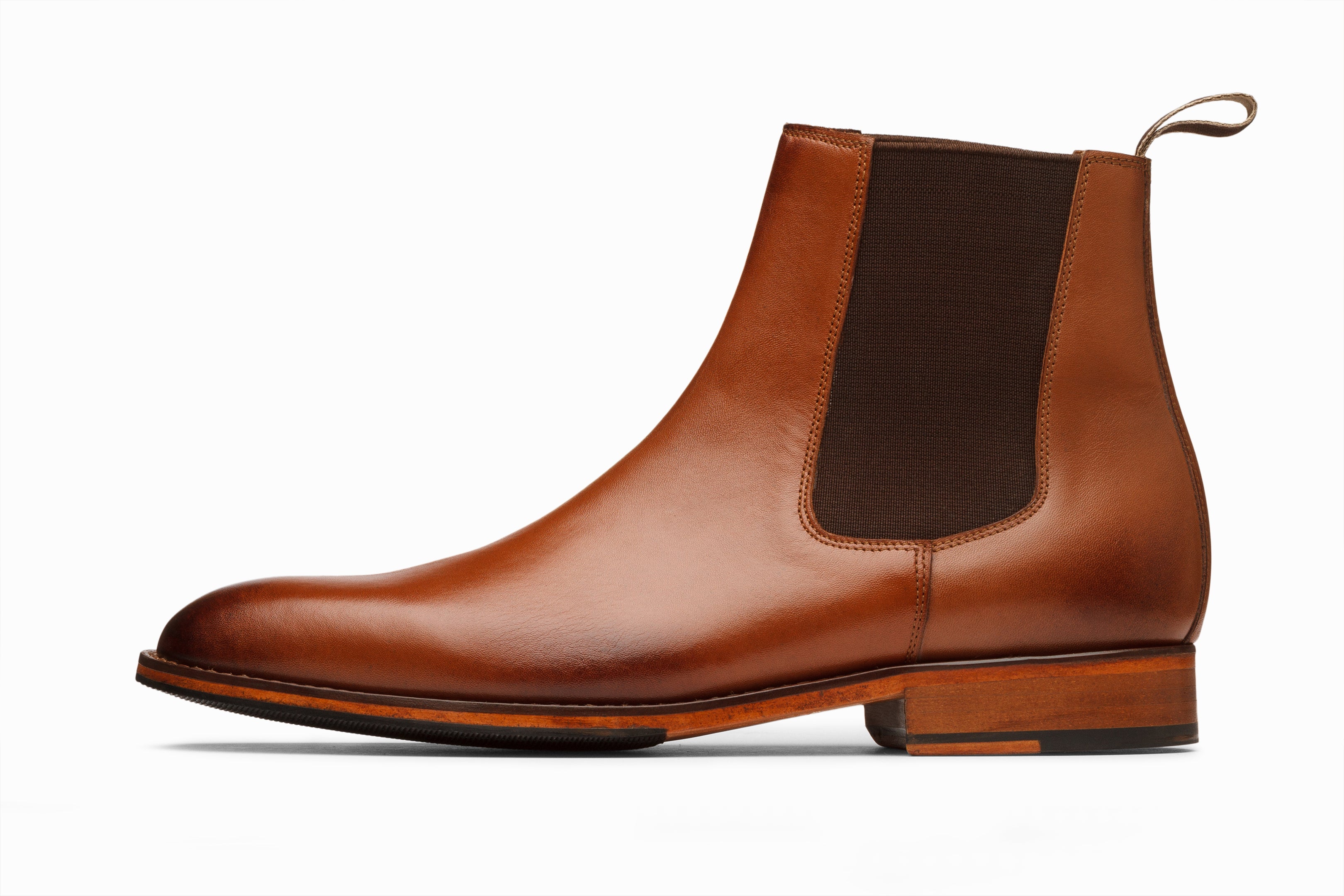 Premium Chelsea Boots for Men & Women | Classic Tan Leather Ankle Boots | Comfortable & Stylish for Casual, Office & Outdoor Wear