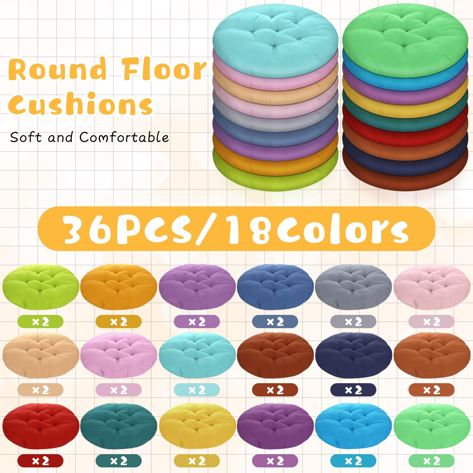 36pcs 15.7