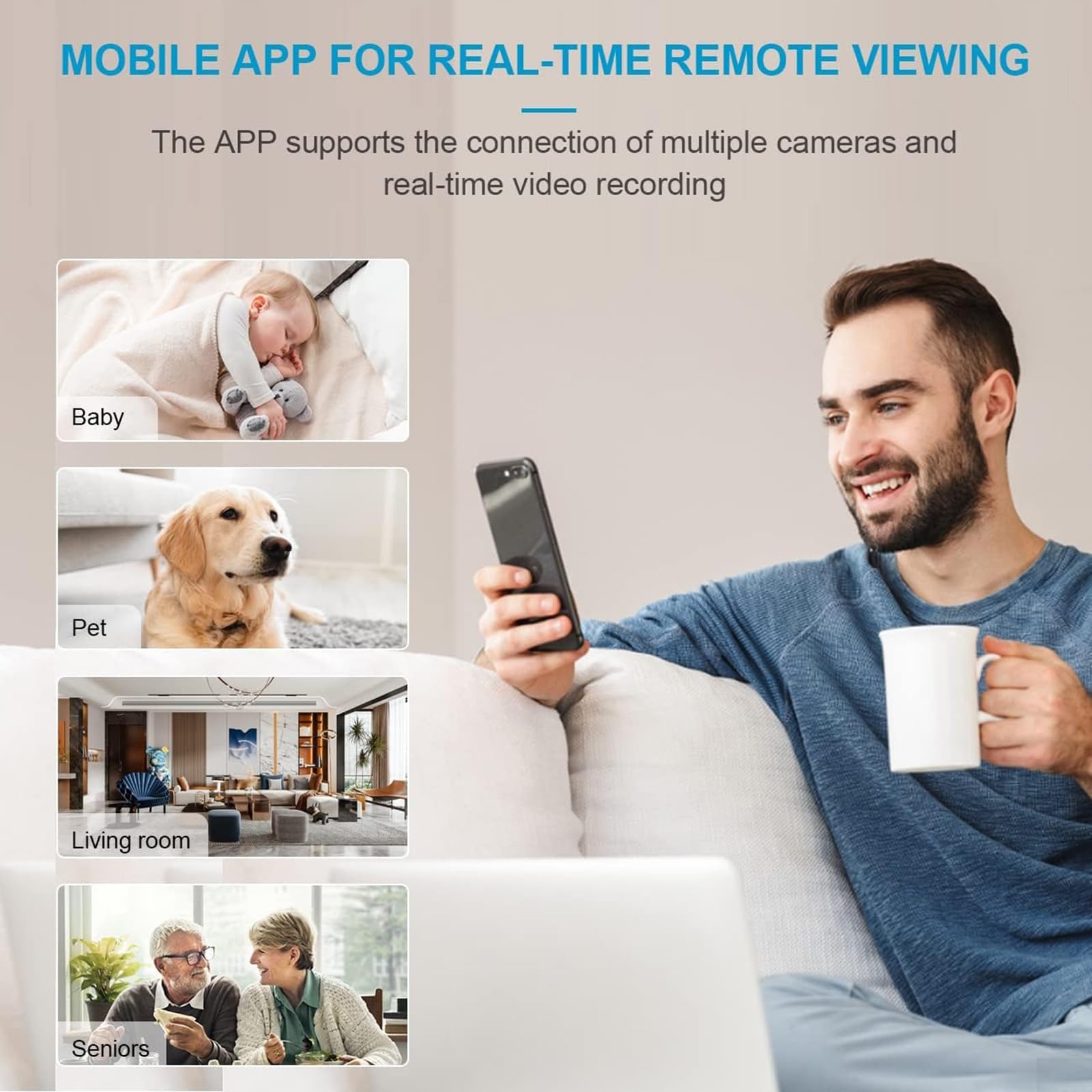 EvikOo 2023 Upgraded WiFi Hidden Spy Camera - 1080P HD Nanny Cam with Night Vision & Motion Detection | Indoor/Outdoor Home Security Surveillance | Perfect for Baby Monitoring, Office Security & Pet Watching