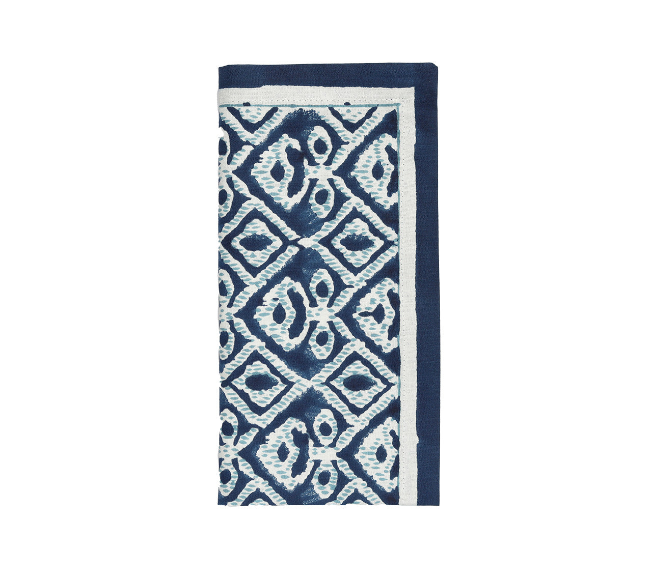 Premium Navy & Blue Alfresco Napkins - Soft, Durable & Absorbent for Outdoor Dining, Picnics & Parties