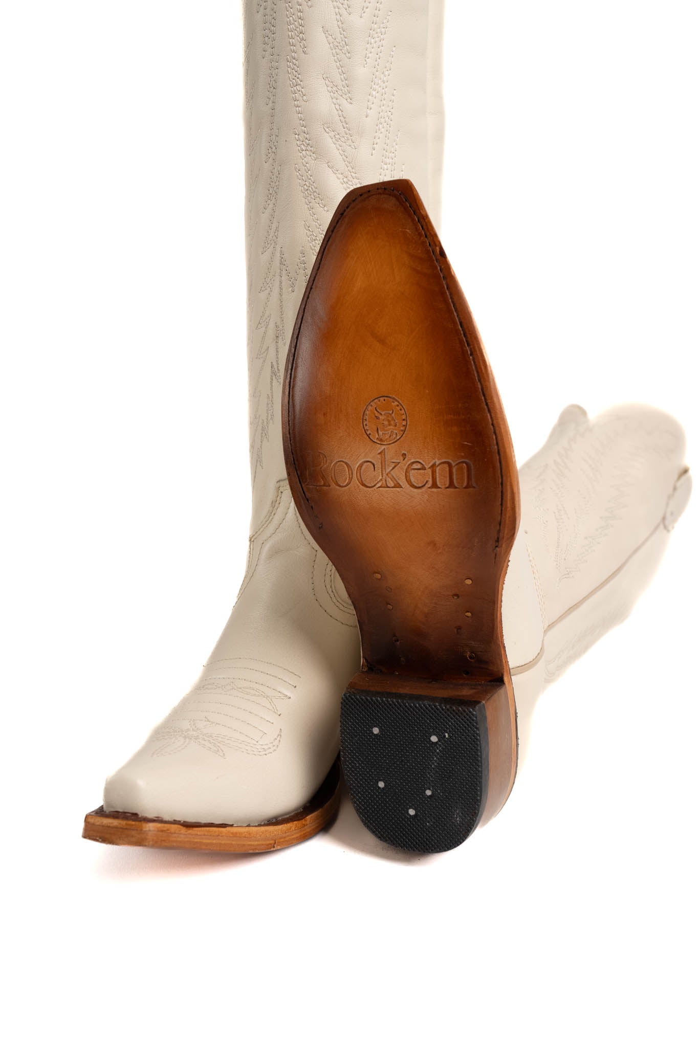 Valentina Tall Neutral Snip Toe Cowgirl Boots for Women - Western Riding & Country Fashion Boots for Everyday Wear