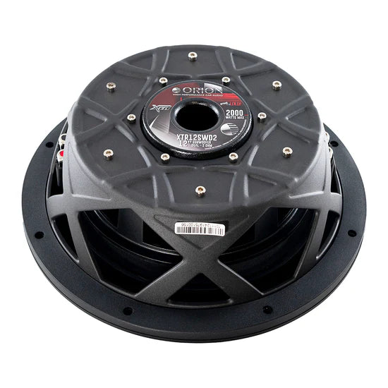 Orion XTR12 12-Inch Shallow Mount Car Subwoofer - Dual Voice Coil (2/4 Ohm), 500W RMS, 2000W Peak Power - Perfect for Trucks, SUVs & Custom Car Audio Systems