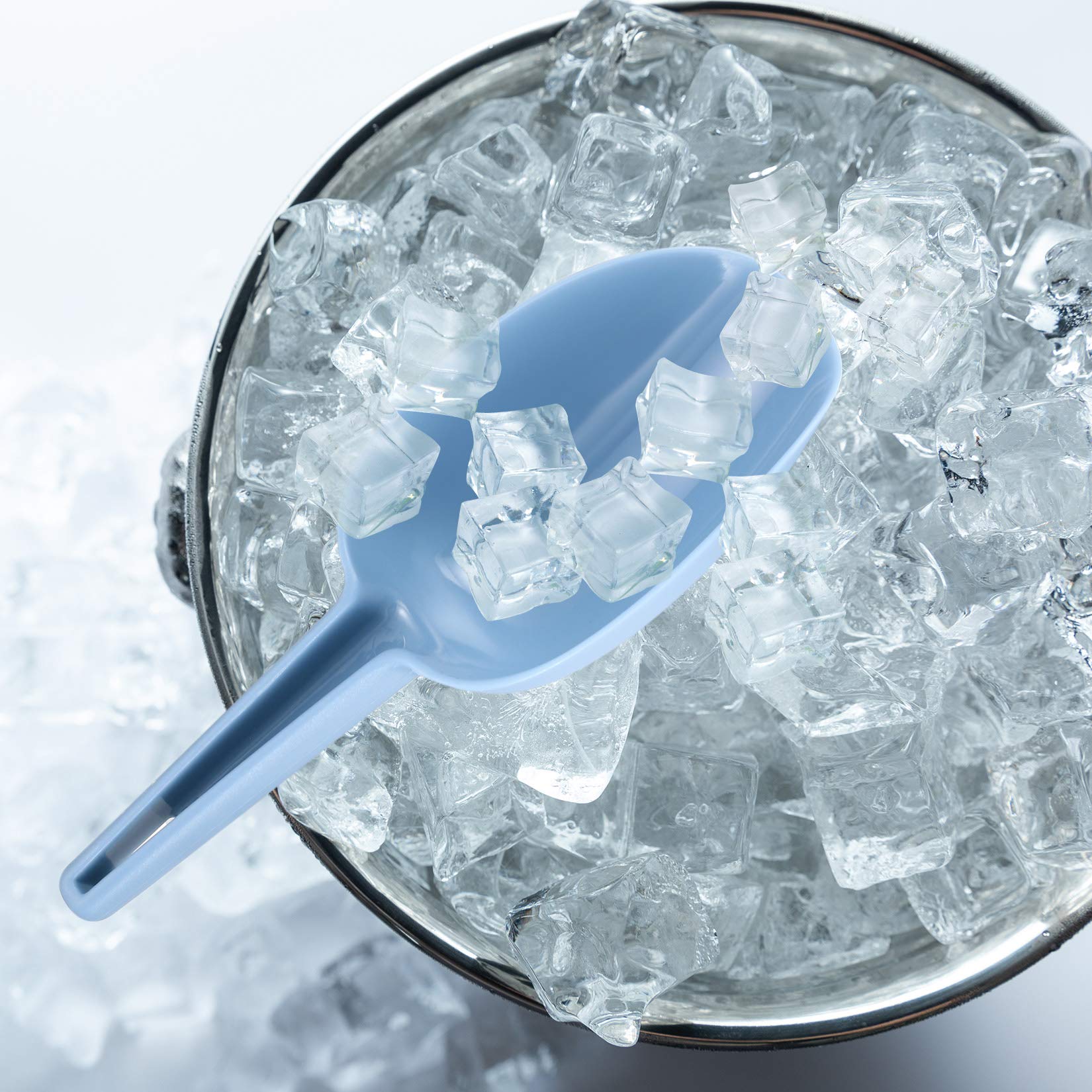 Plastic Ice Scoop Set - Multi-Purpose Scooper for Ice, Pet Food, Flour, Powder, Candy & Coffee Beans | Ideal for Kitchen, Baking, Pet Feeding & Canister Storage