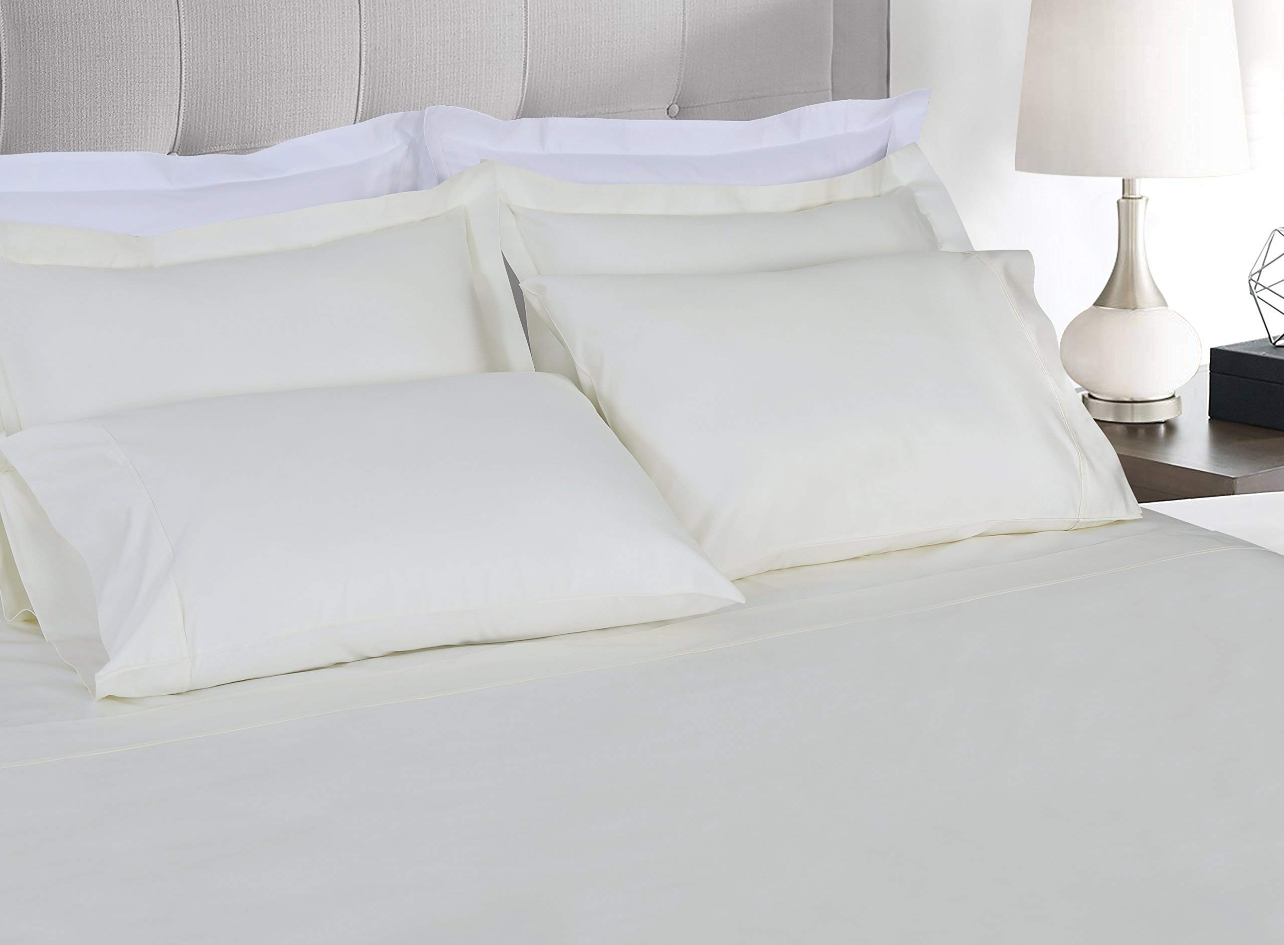 Premium 800 Thread Count 100% Cotton 4-Piece Full Size Sheet Set - Deep Pocket Fits Up to 18