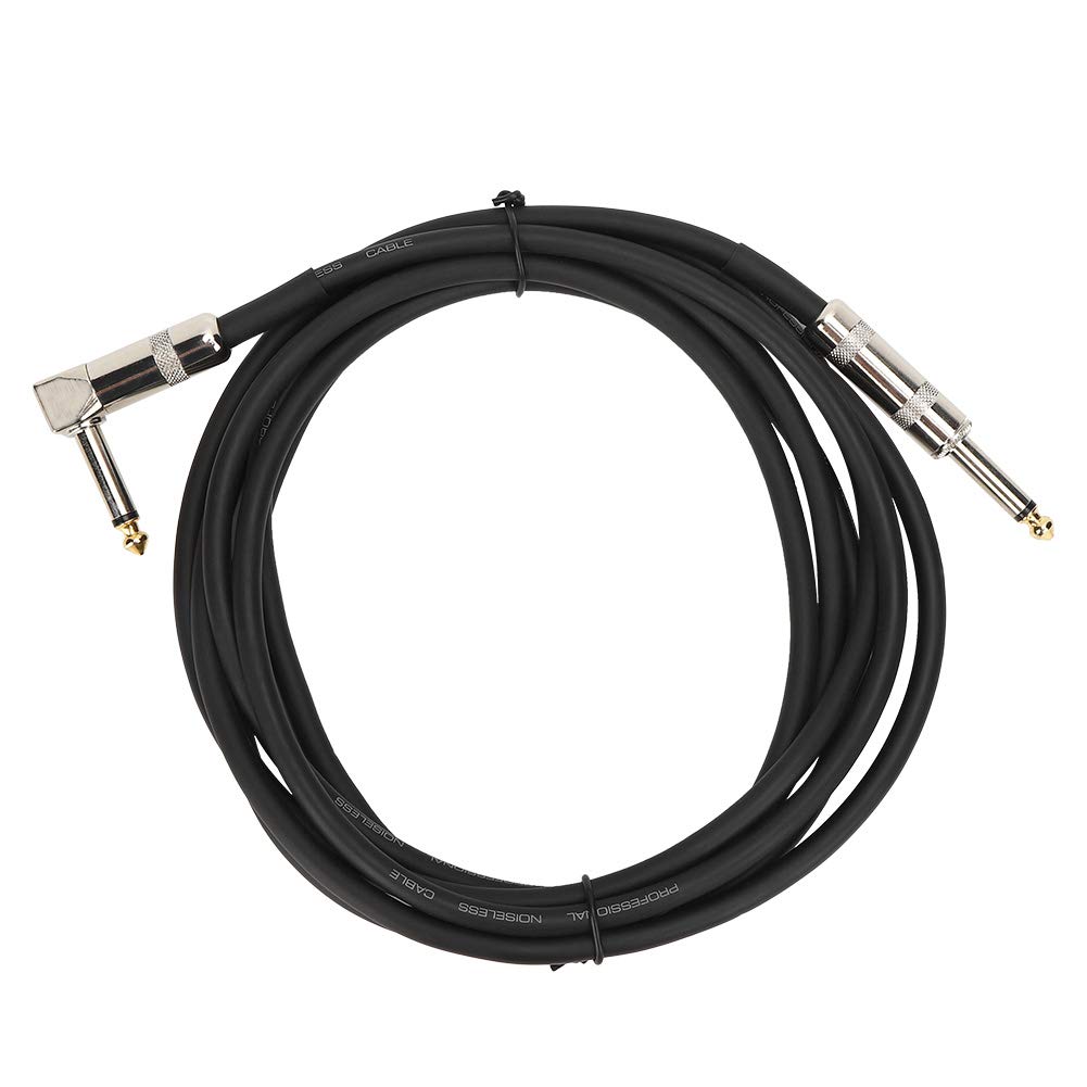 Premium Shanrya Right Angle Keyboard & Guitar Cable - Low Noise, High Durability for Studio Recording & Live Performances