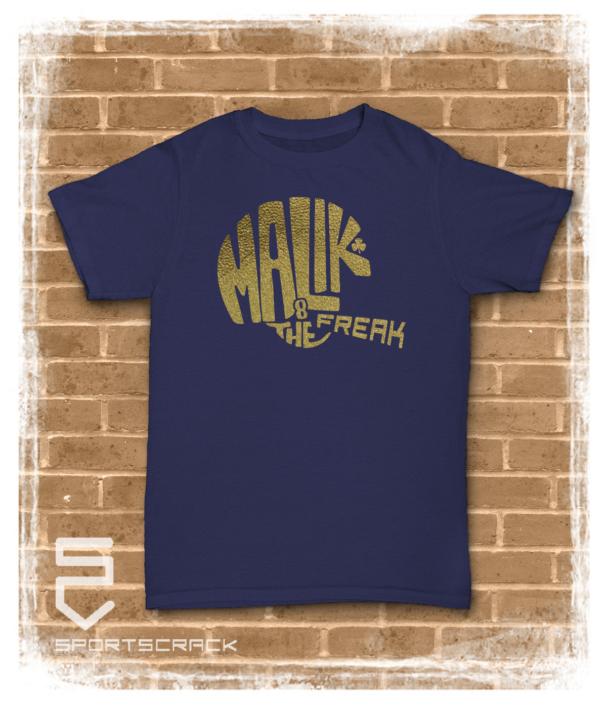 Malik The Freak Gold Helmet Graphic T-Shirt - Trendy Hip Hop Streetwear for Men | Perfect for Concerts, Parties & Urban Fashion