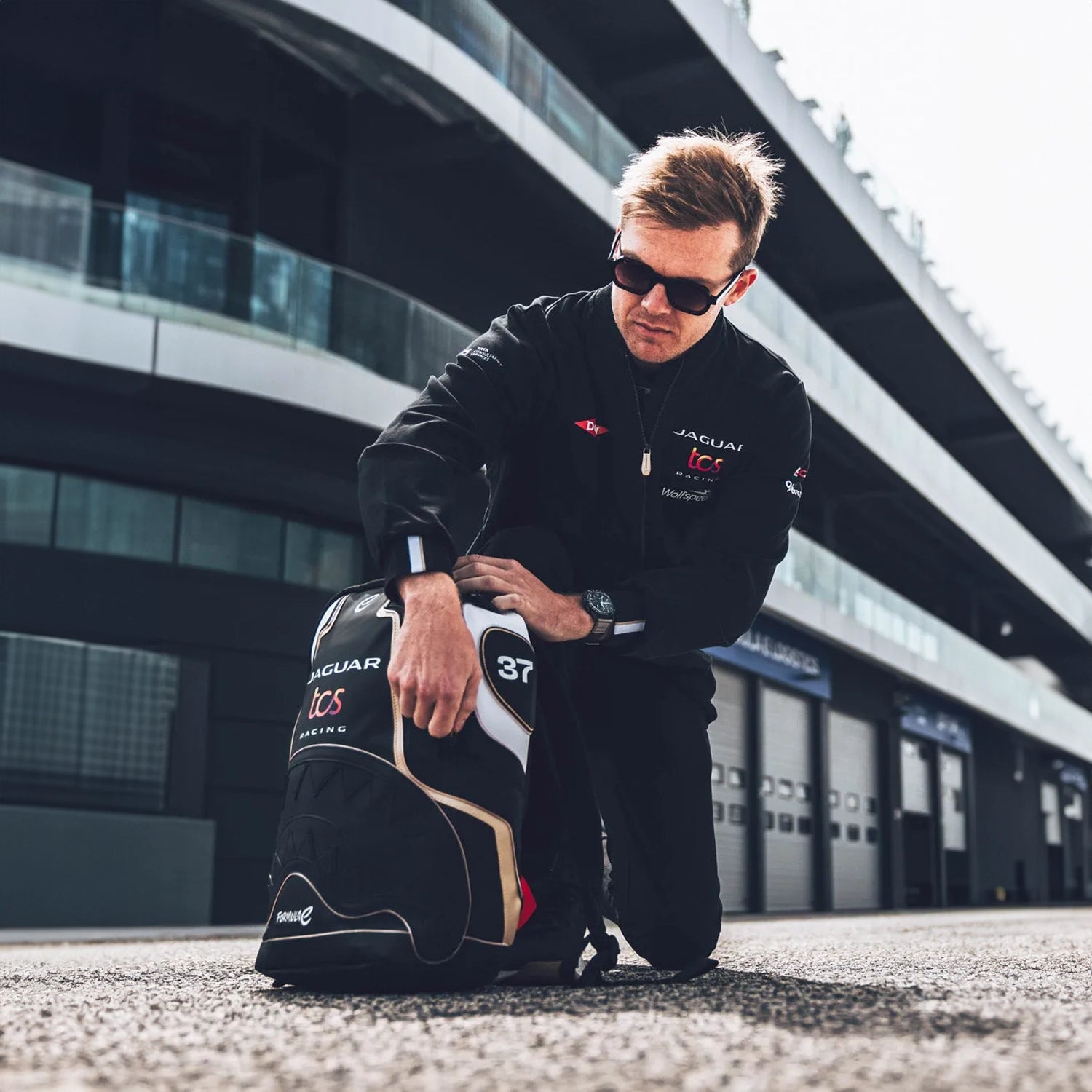 Jaguar Formula E LED Backpack - Light Up Racing Style for School, Travel & Night Events | USB Rechargeable & Water-Resistant