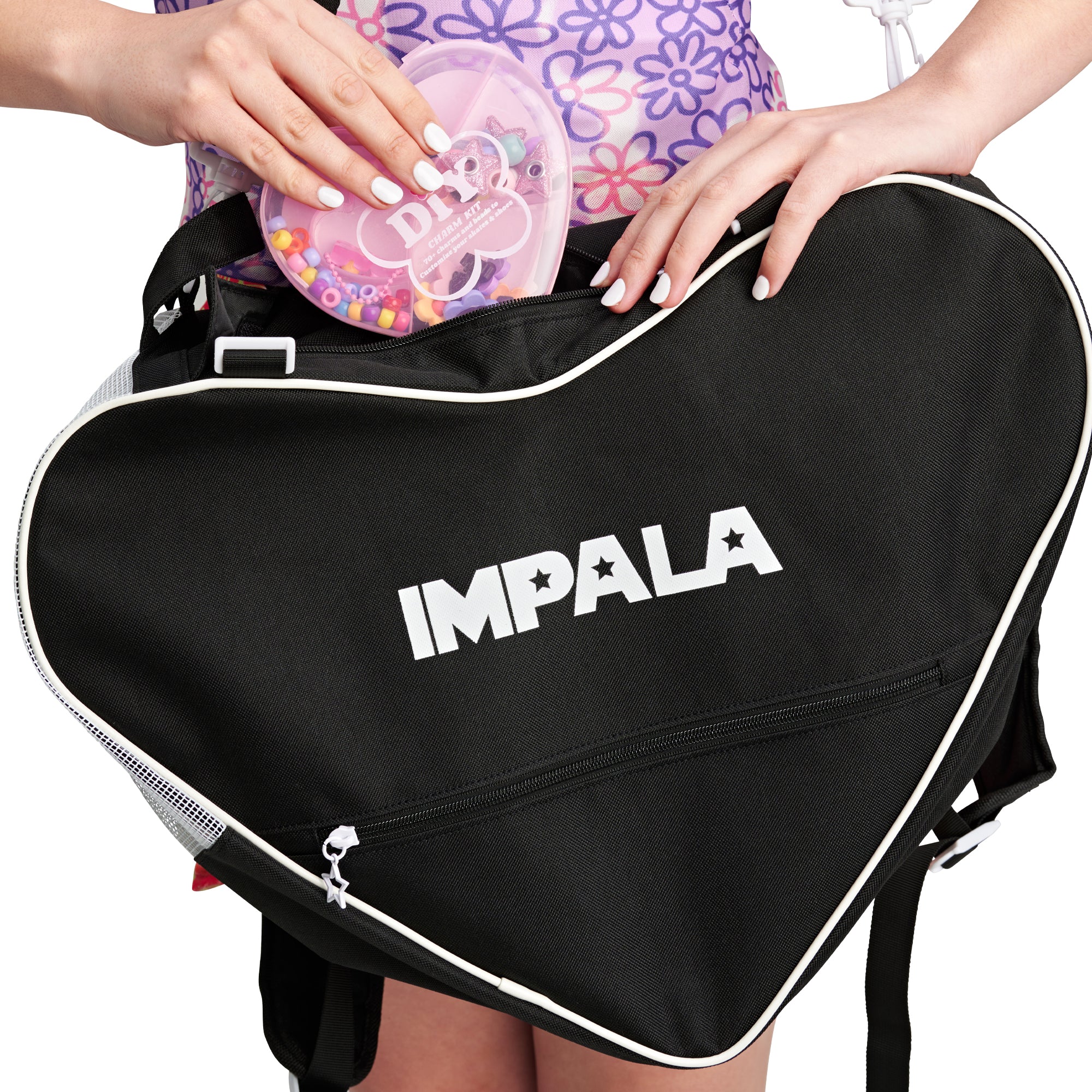 Impala Skate Backpack - Durable & Stylish Roller Skate Bag for Women & Men - Perfect for Skating, Travel & Gym - Black