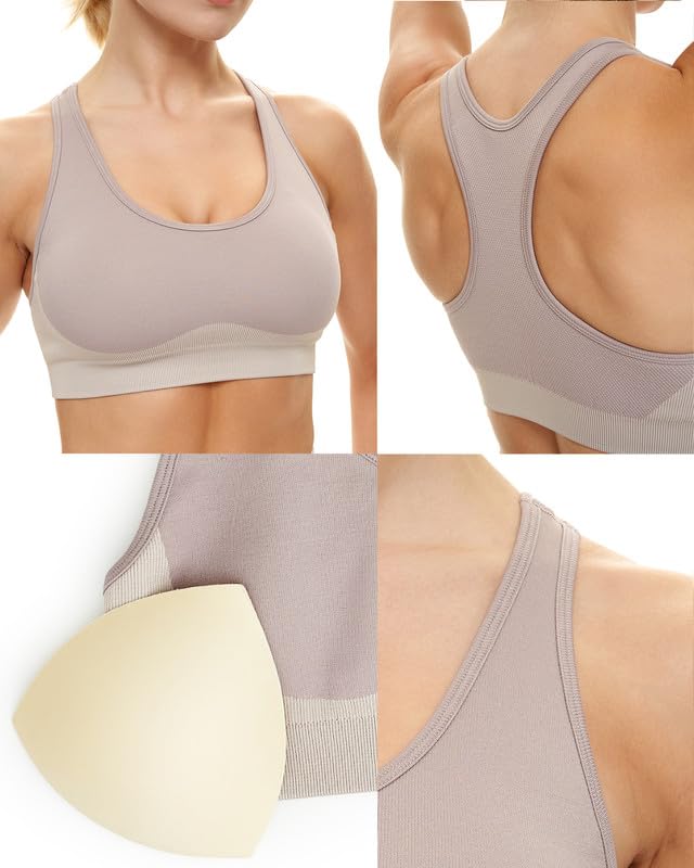 Women's 2-Piece Gym Set - Yoga Workout Outfit with Sports Bra & Shorts for Fitness & Running
