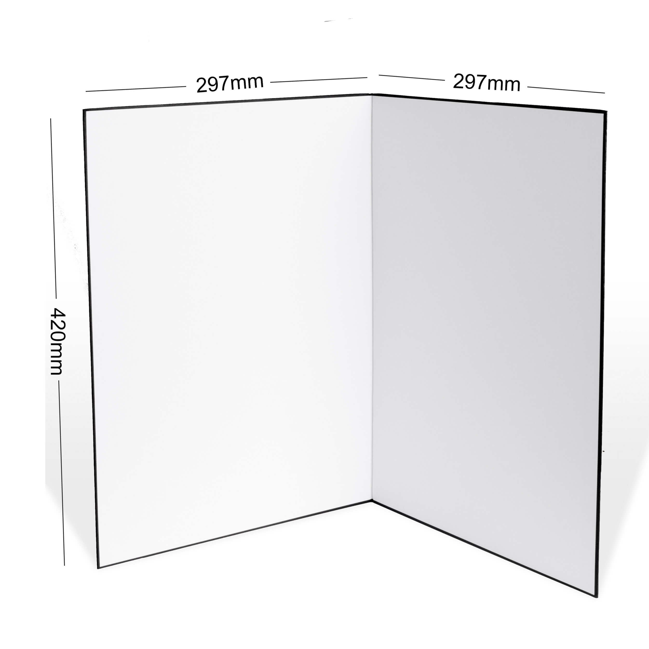 Mini Table Top V Flat Light Reflector Board - Soft Silver, Black & White - 29x42x0.5cm - Perfect for Product Photography, YouTube Videos & Portrait Lighting