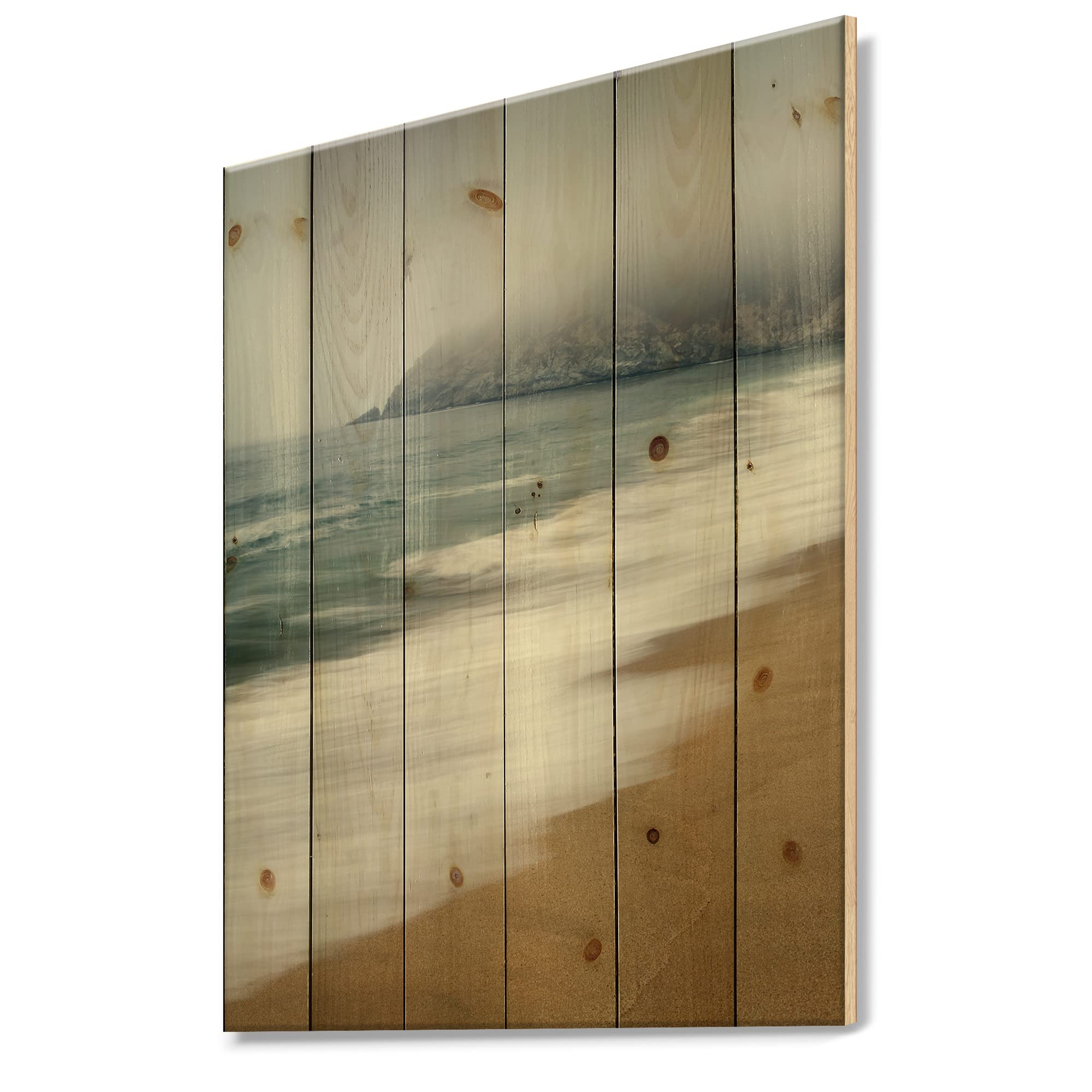 DesignQ Gray Whale Cove Nautical Coastal Wood Wall Art - Handcrafted Blue Ocean Themed Pine Wood Decor for Beach House, Living Room & Bedroom Wall Panels