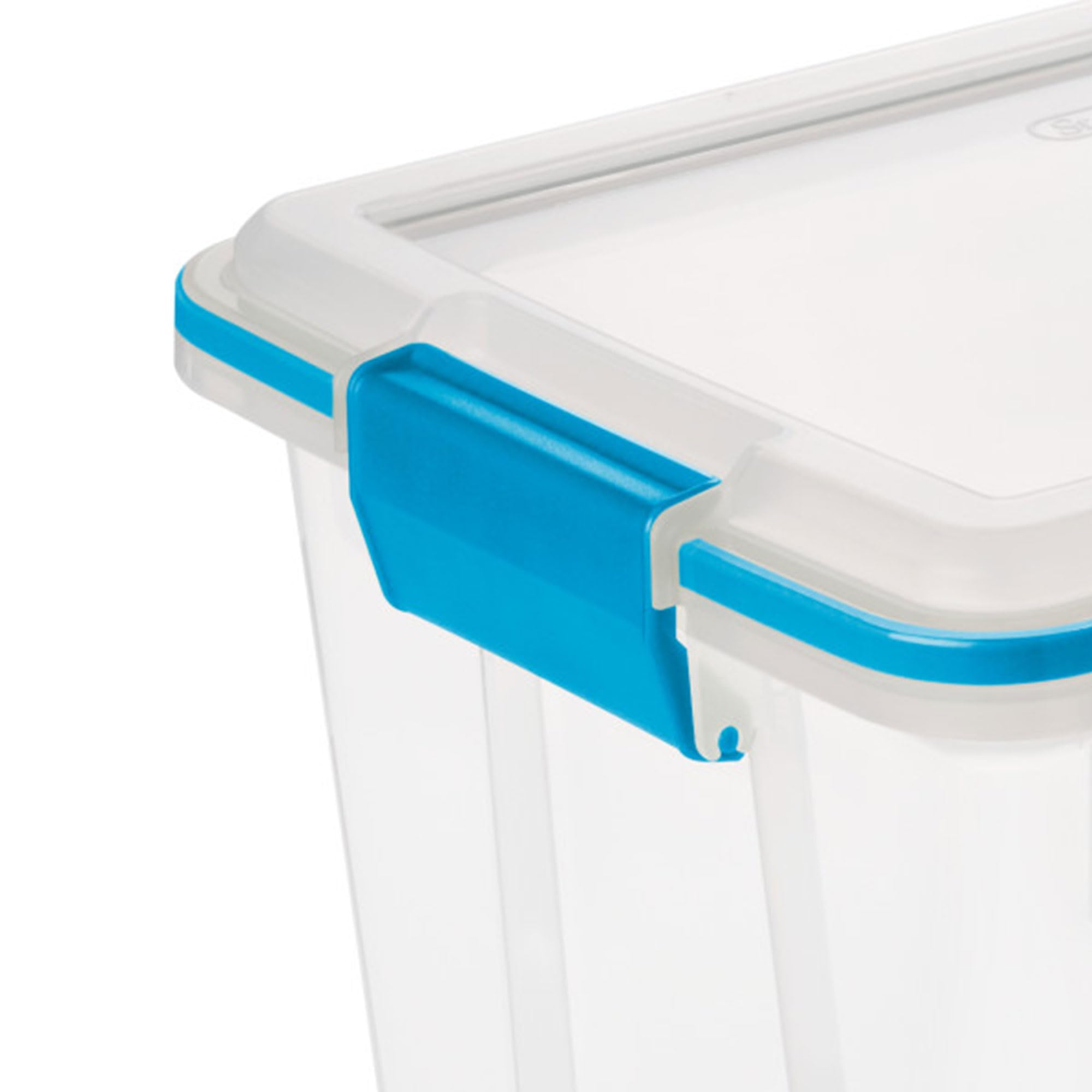 Sterilite 24-Pack 20 Quart Clear Plastic Storage Bins with Secure Latching Lids - Airtight Weatherproof Containers for Home Organization, Garage, Basement & Outdoor Use
