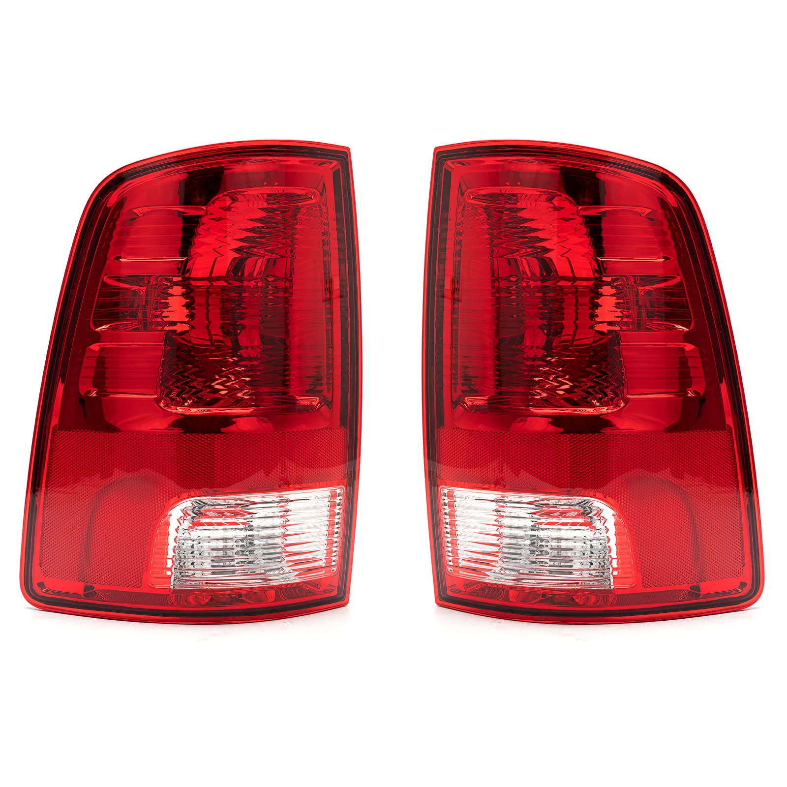 2009-2018 Dodge Ram 1500 2500 3500 Passenger Side Tail Light Assembly - Rear Brake Lamp with Bulb Included - Perfect for Night Driving & Enhanced Safety